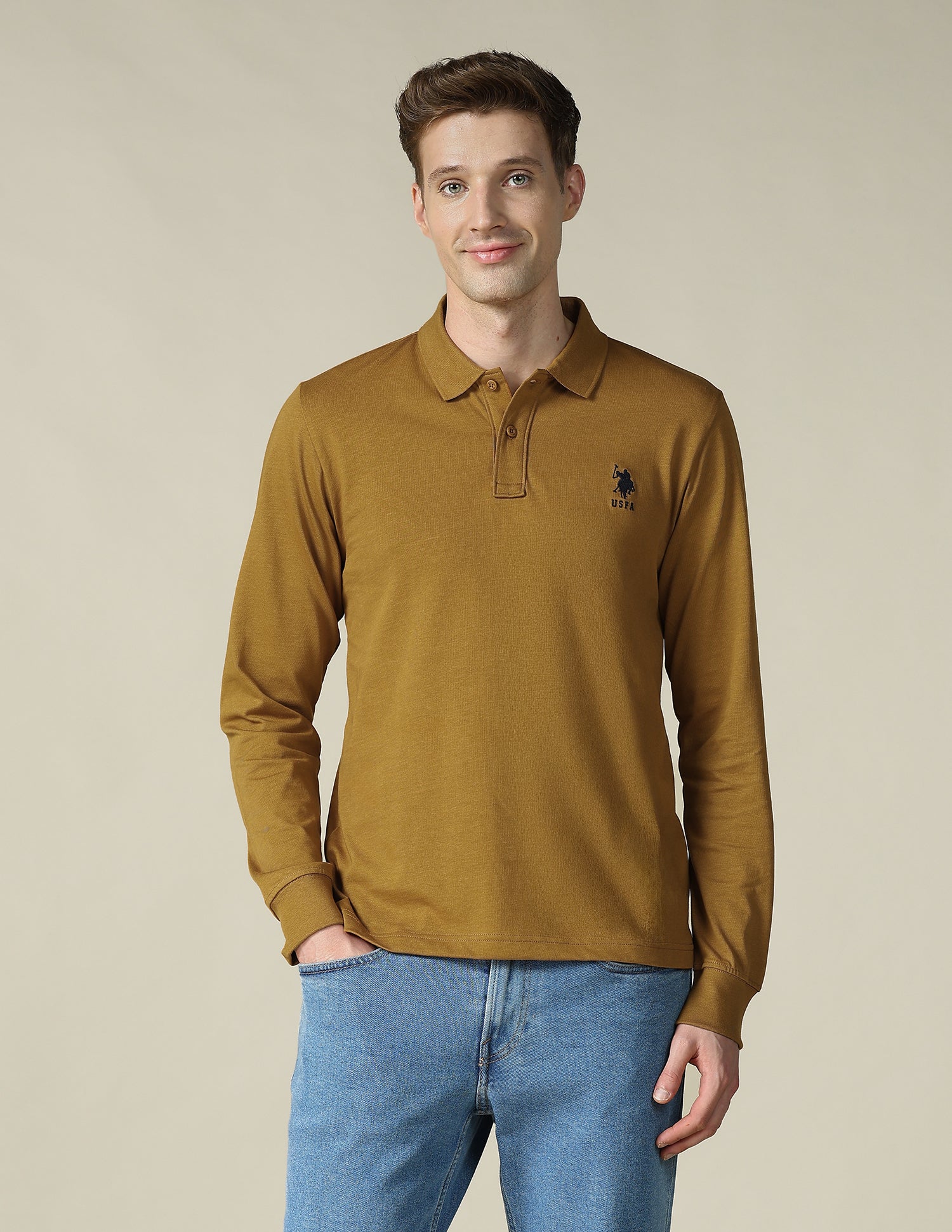 Solid Regular Fit Polo Shirt - Image 6