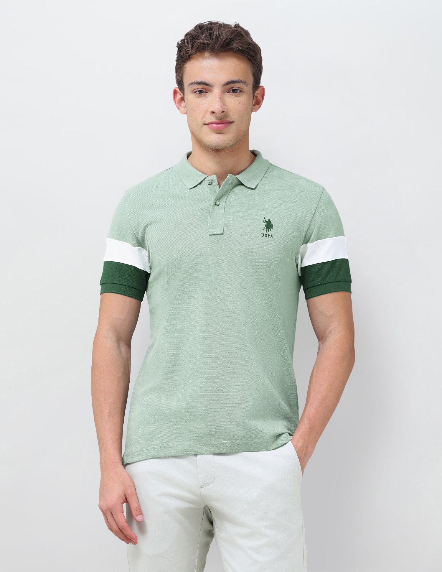 Solid Regular Fit Polo Shirt - Image 6