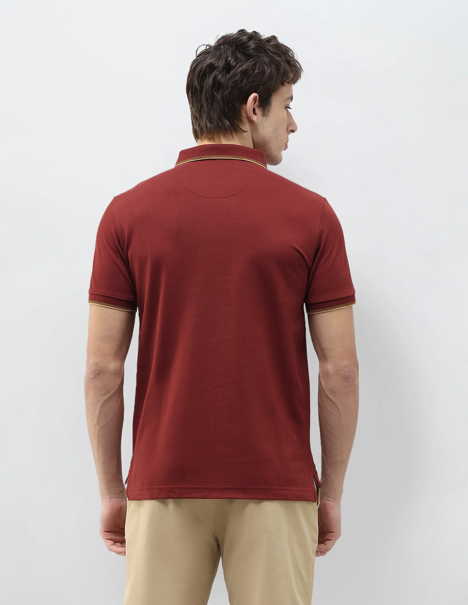 Solid Regular Fit Polo Shirt - Image 5