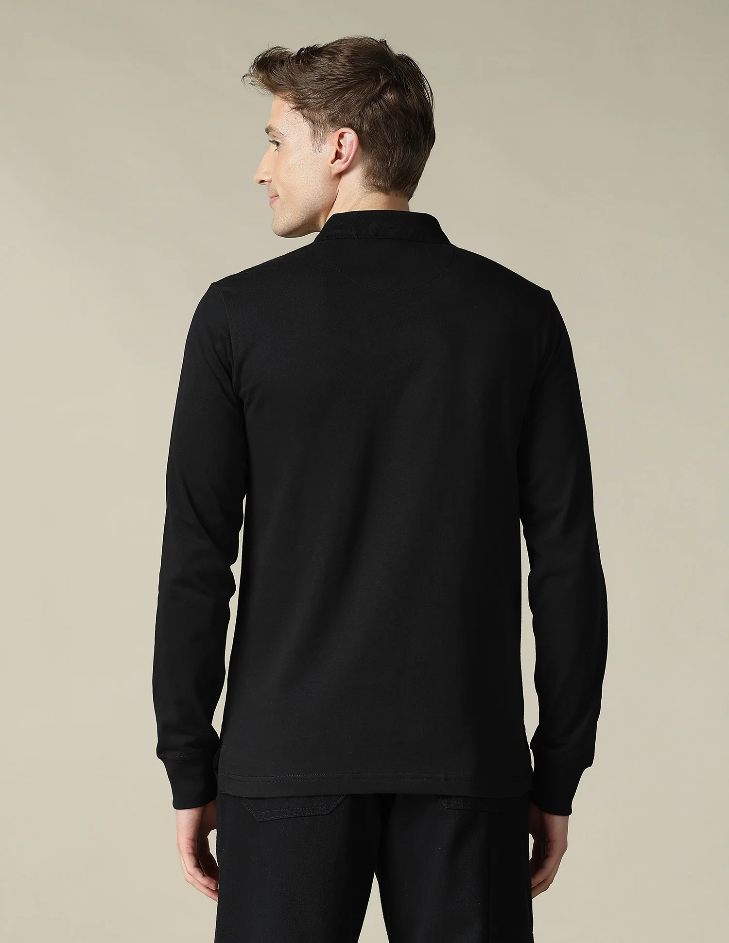 Solid Regular Fit Polo Shirt - Image 5
