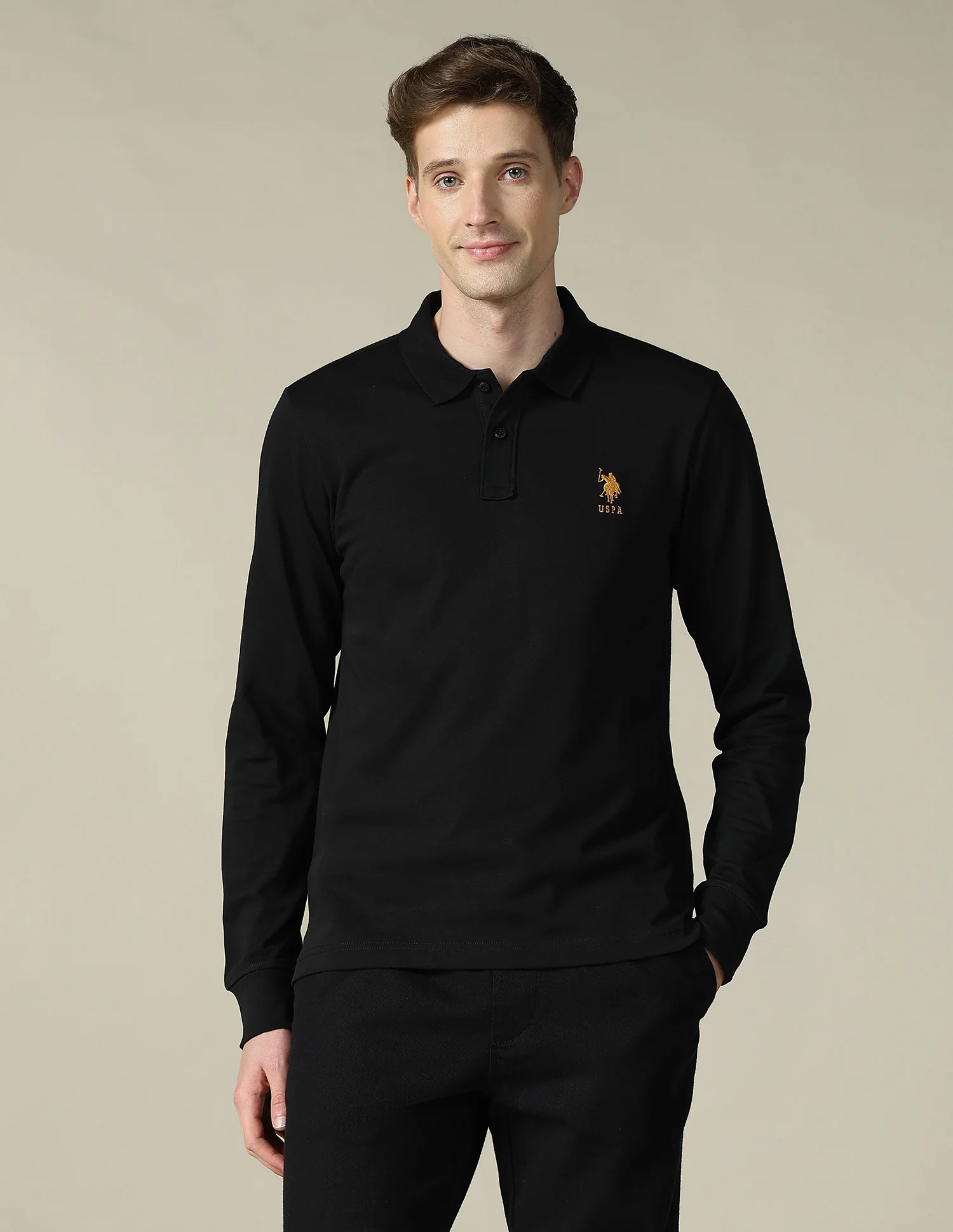 Solid Regular Fit Polo Shirt - Image 6