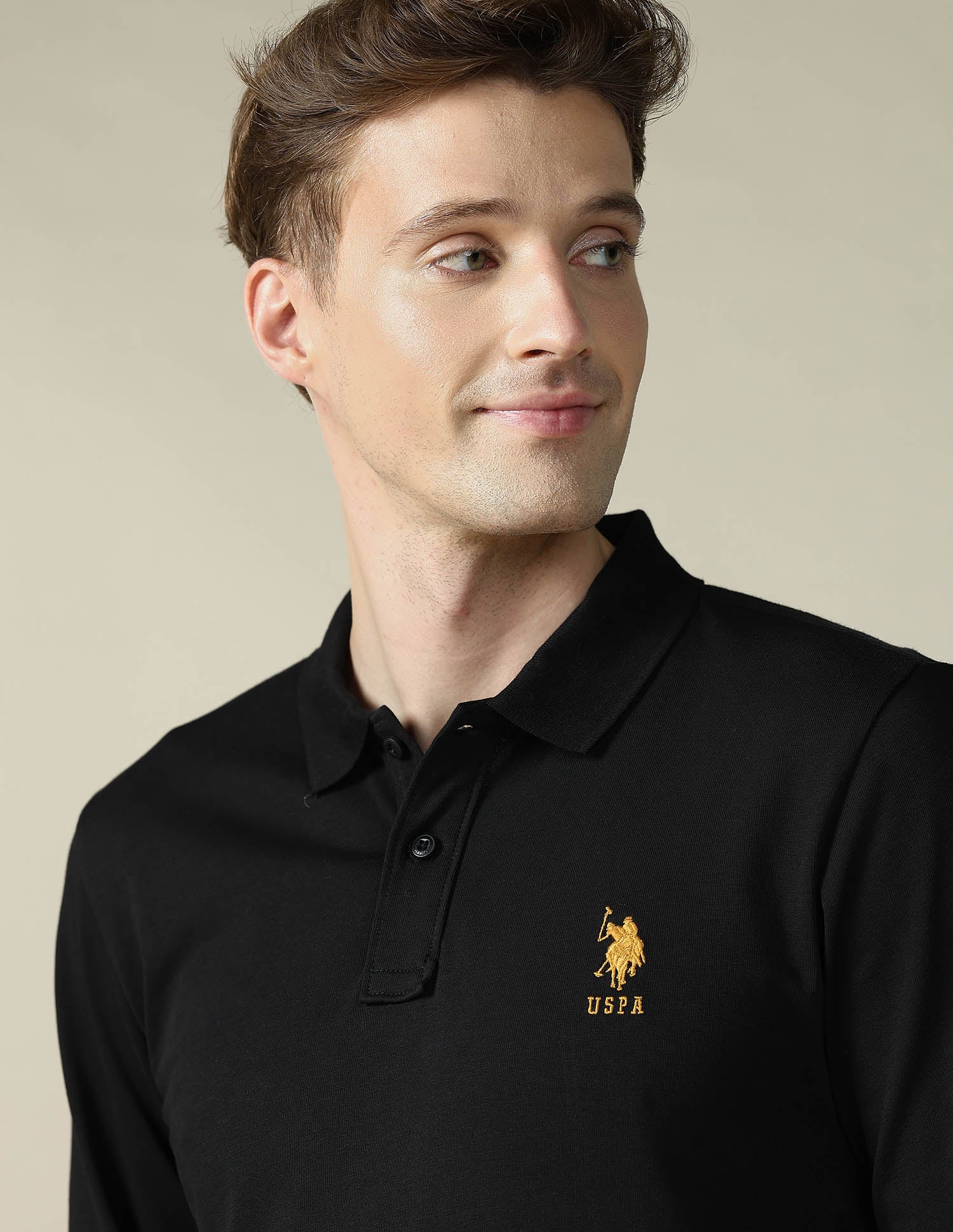 Solid Regular Fit Polo Shirt - Image 7