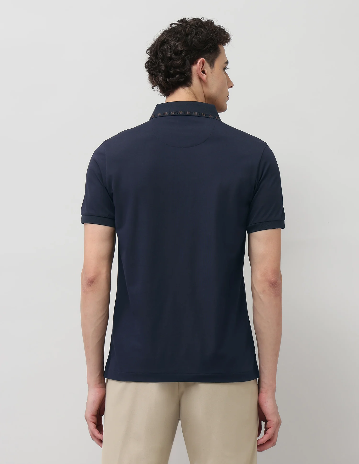 Solid Regular Fit Polo Shirt - Image 5