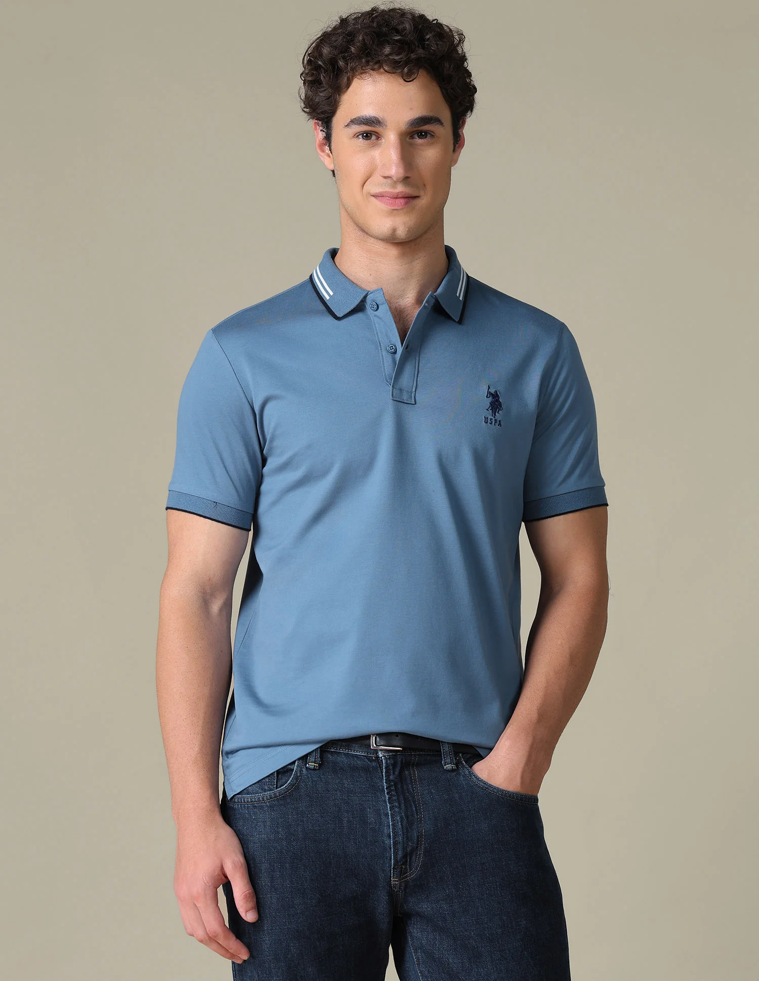 Solid Regular Fit Polo Shirt