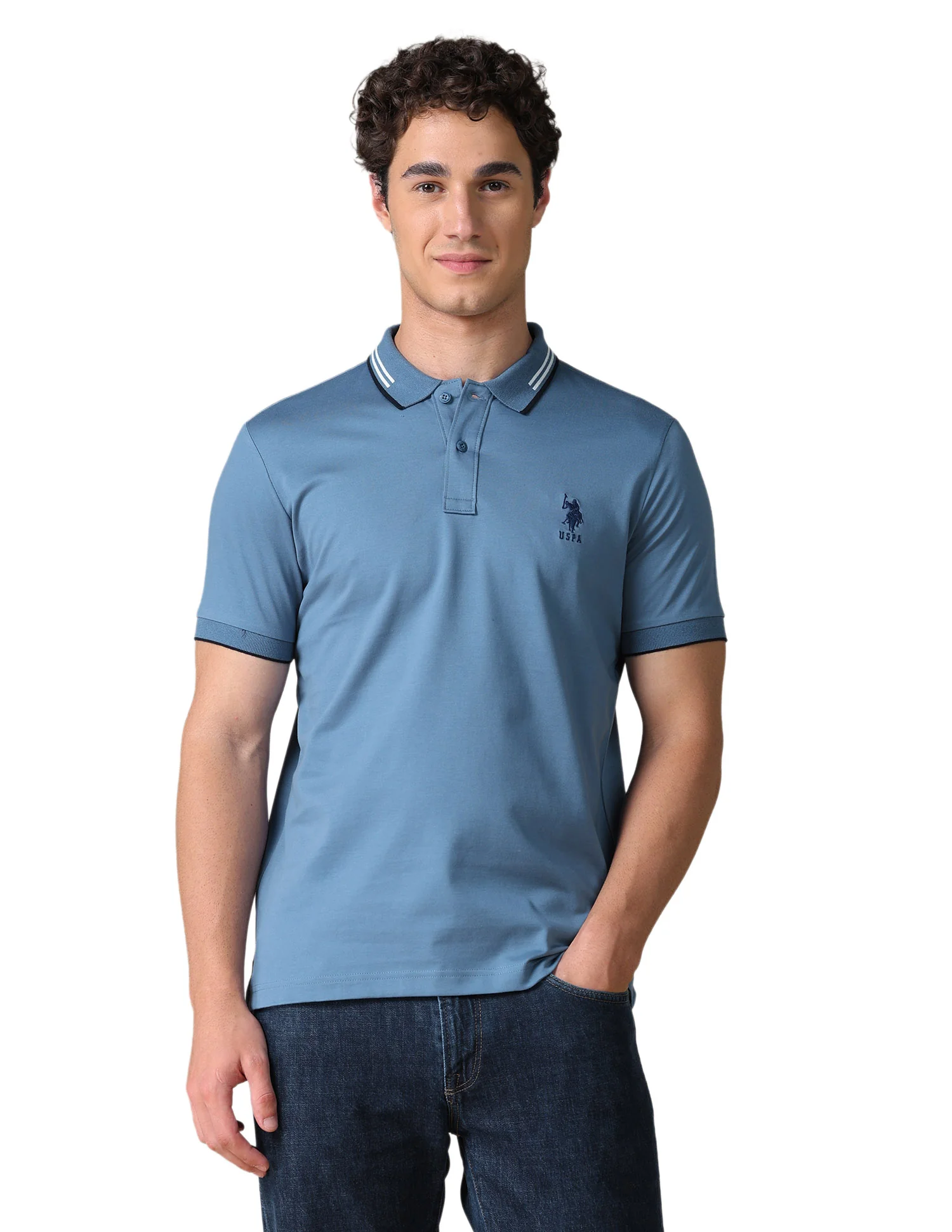 Solid Regular Fit Polo Shirt - Image 10
