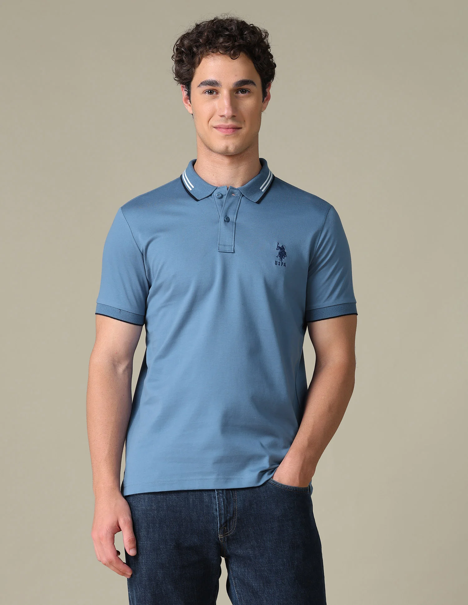 Solid Regular Fit Polo Shirt - Image 6