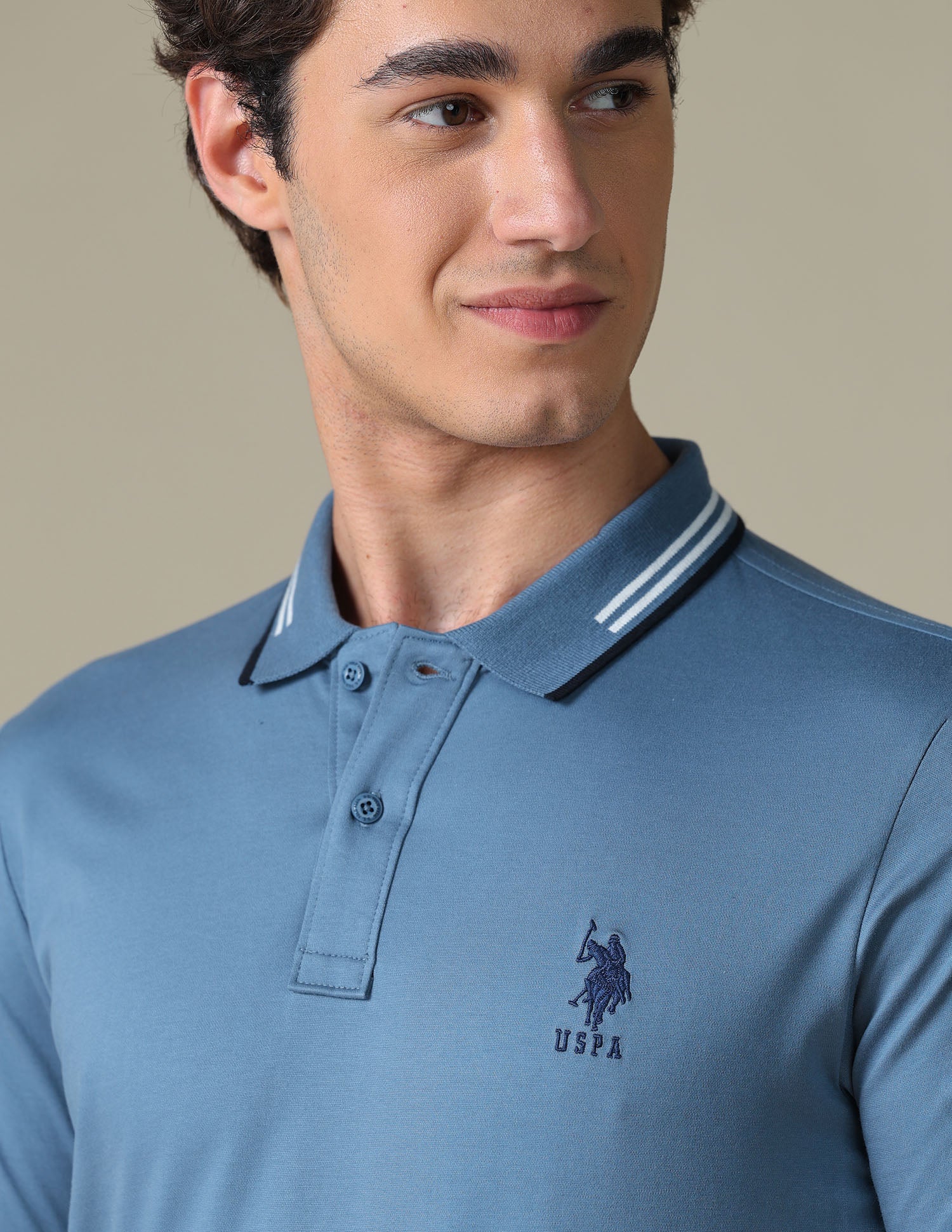 Solid Regular Fit Polo Shirt - Image 7