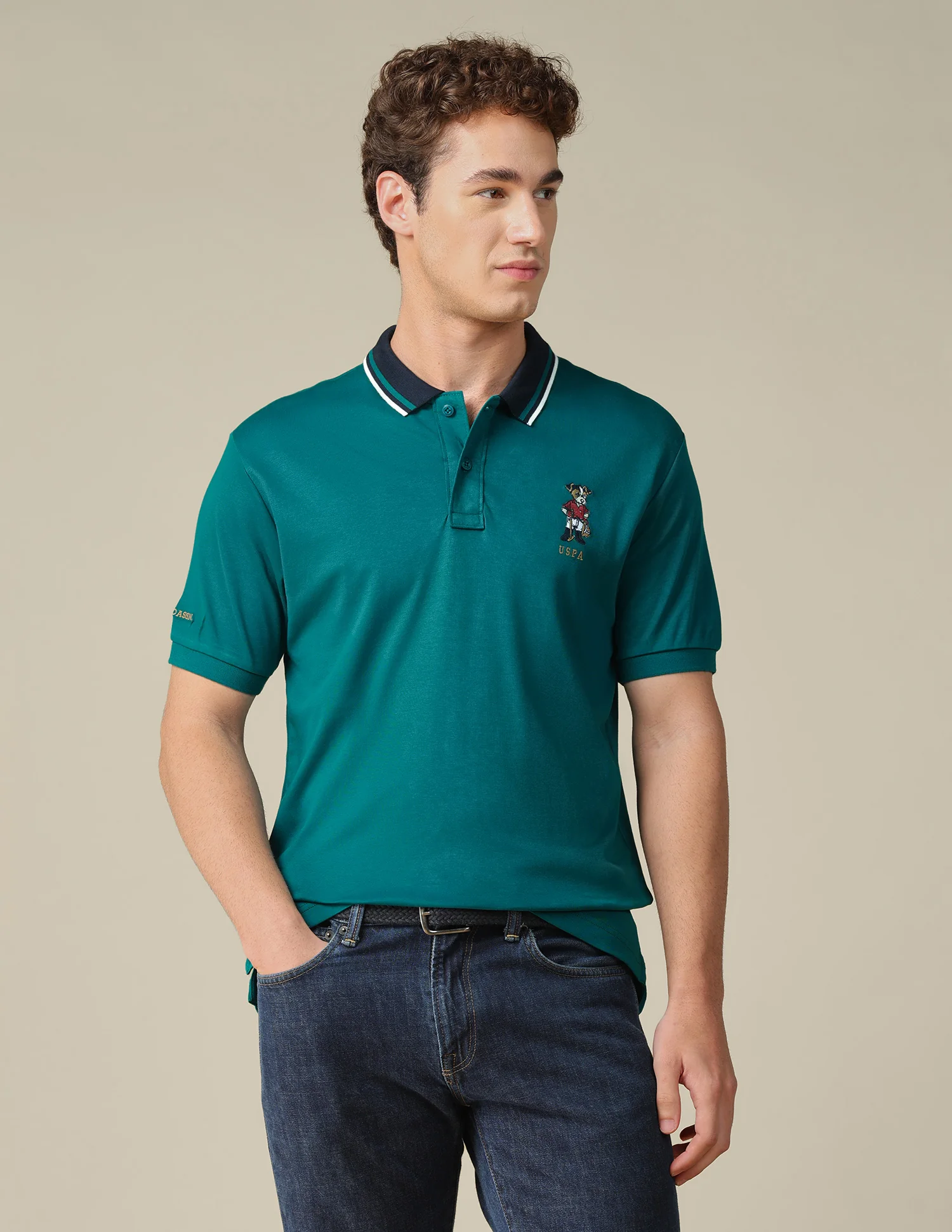 Solid Regular Fit Polo Shirt
