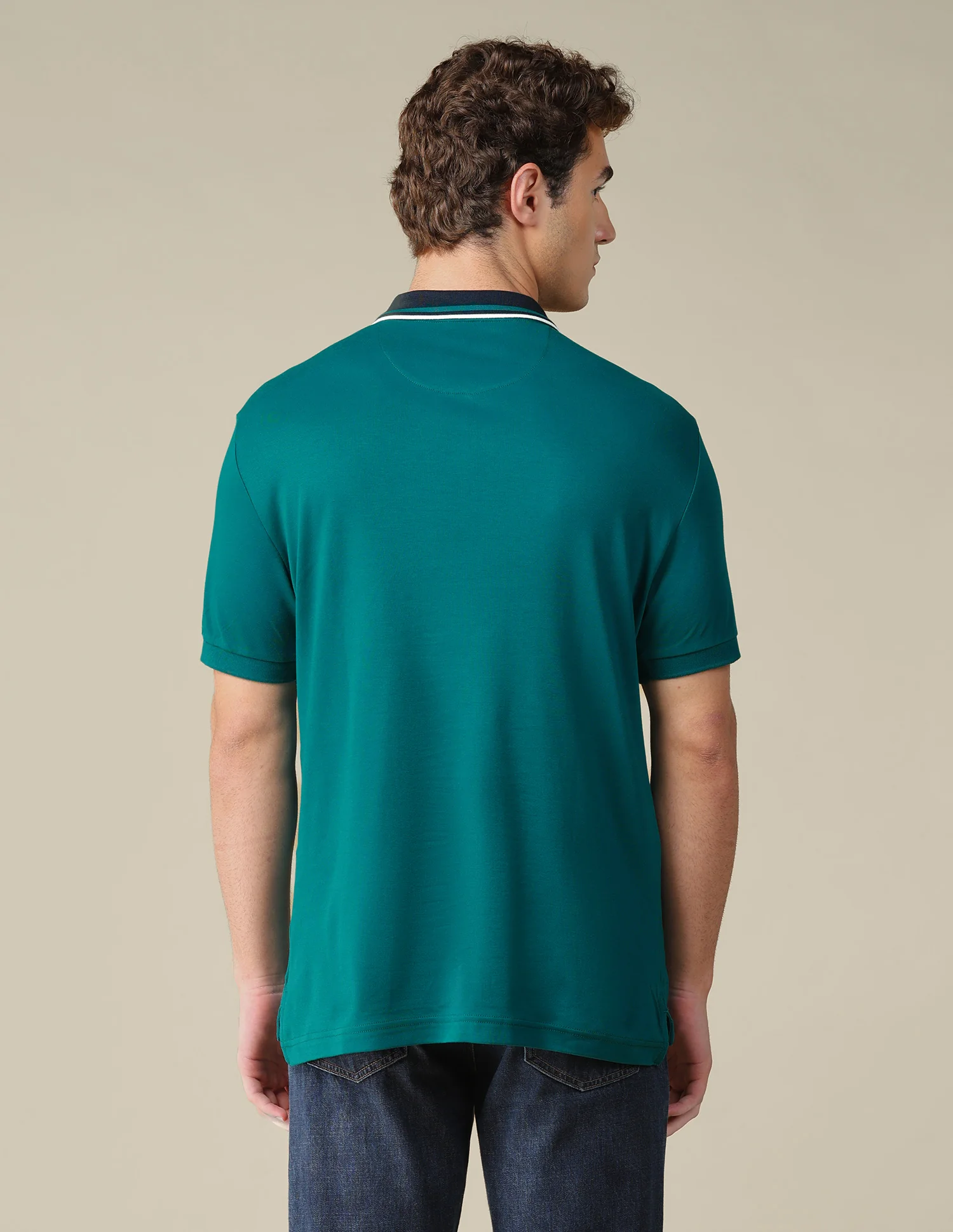 Solid Regular Fit Polo Shirt - Image 5
