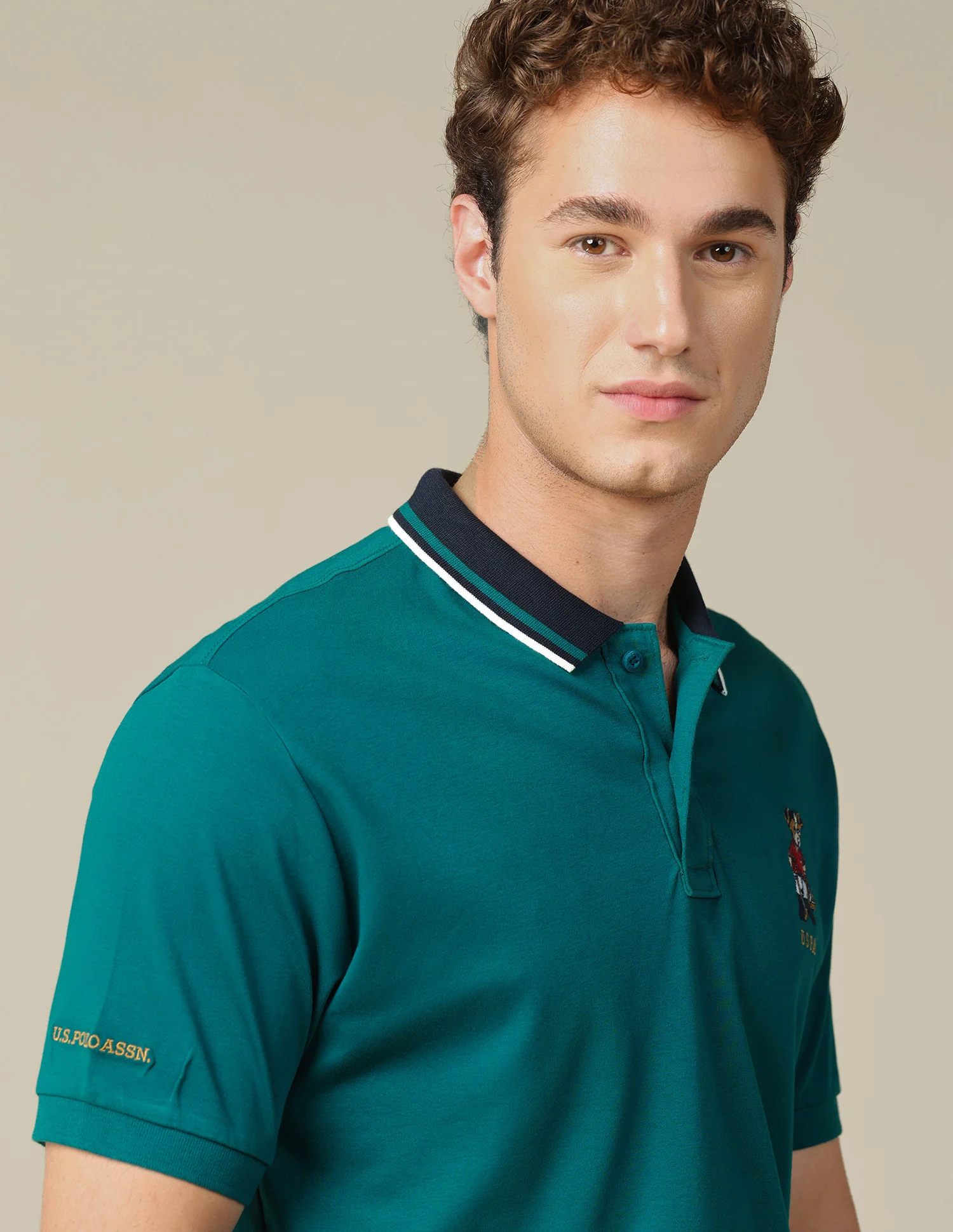 Solid Regular Fit Polo Shirt - Image 8