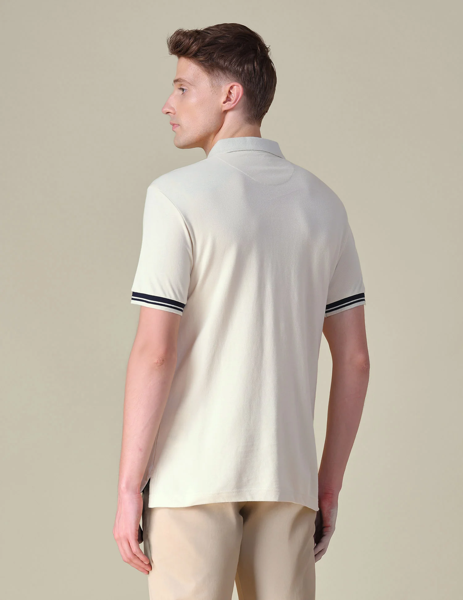 Solid Regular Fit Polo Shirt - Image 5