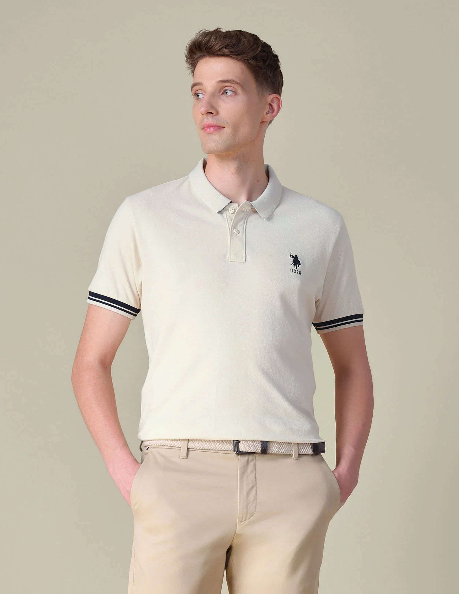 Solid Regular Fit Polo Shirt - Image 9
