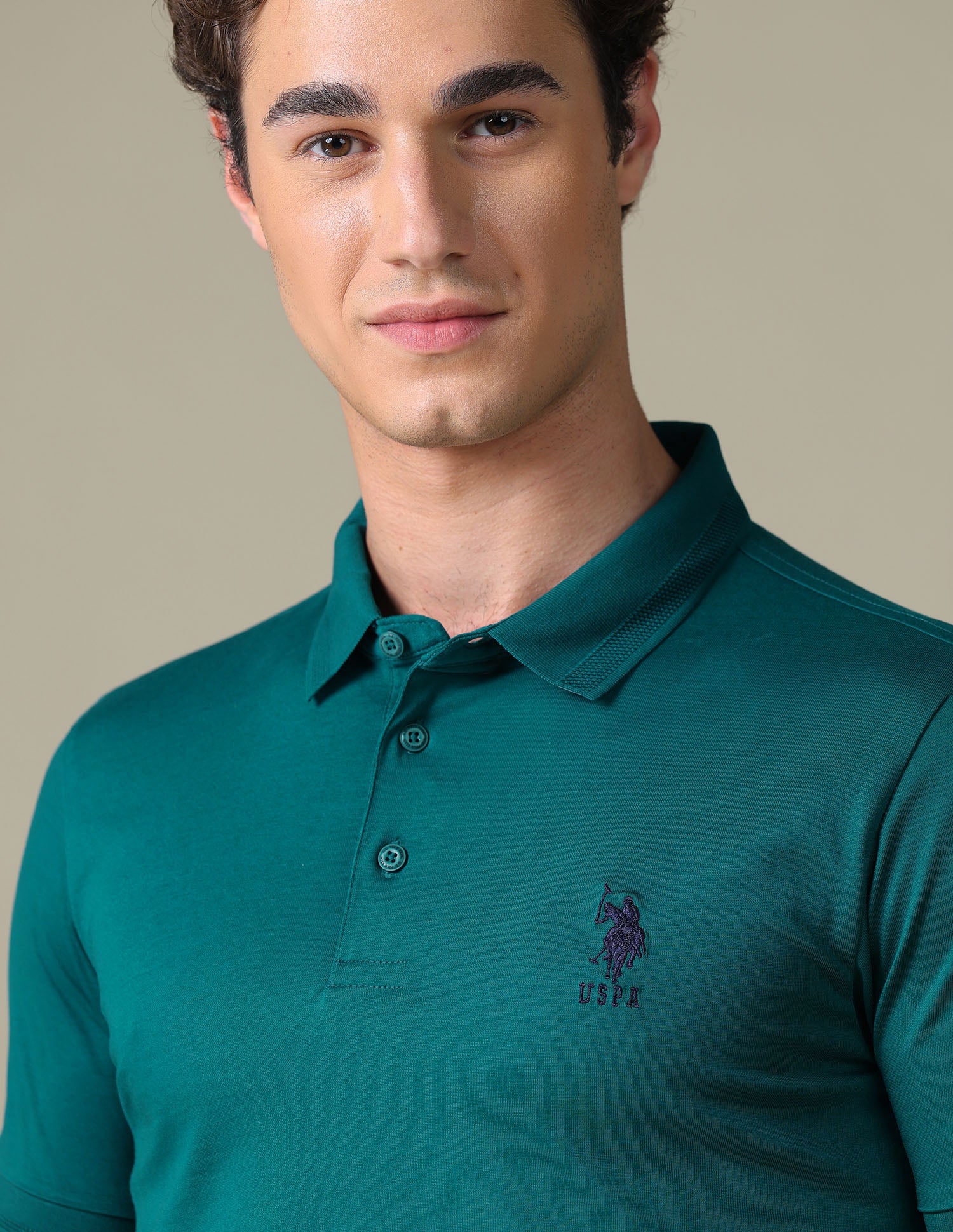 Solid Regular Fit Polo Shirt - Image 7