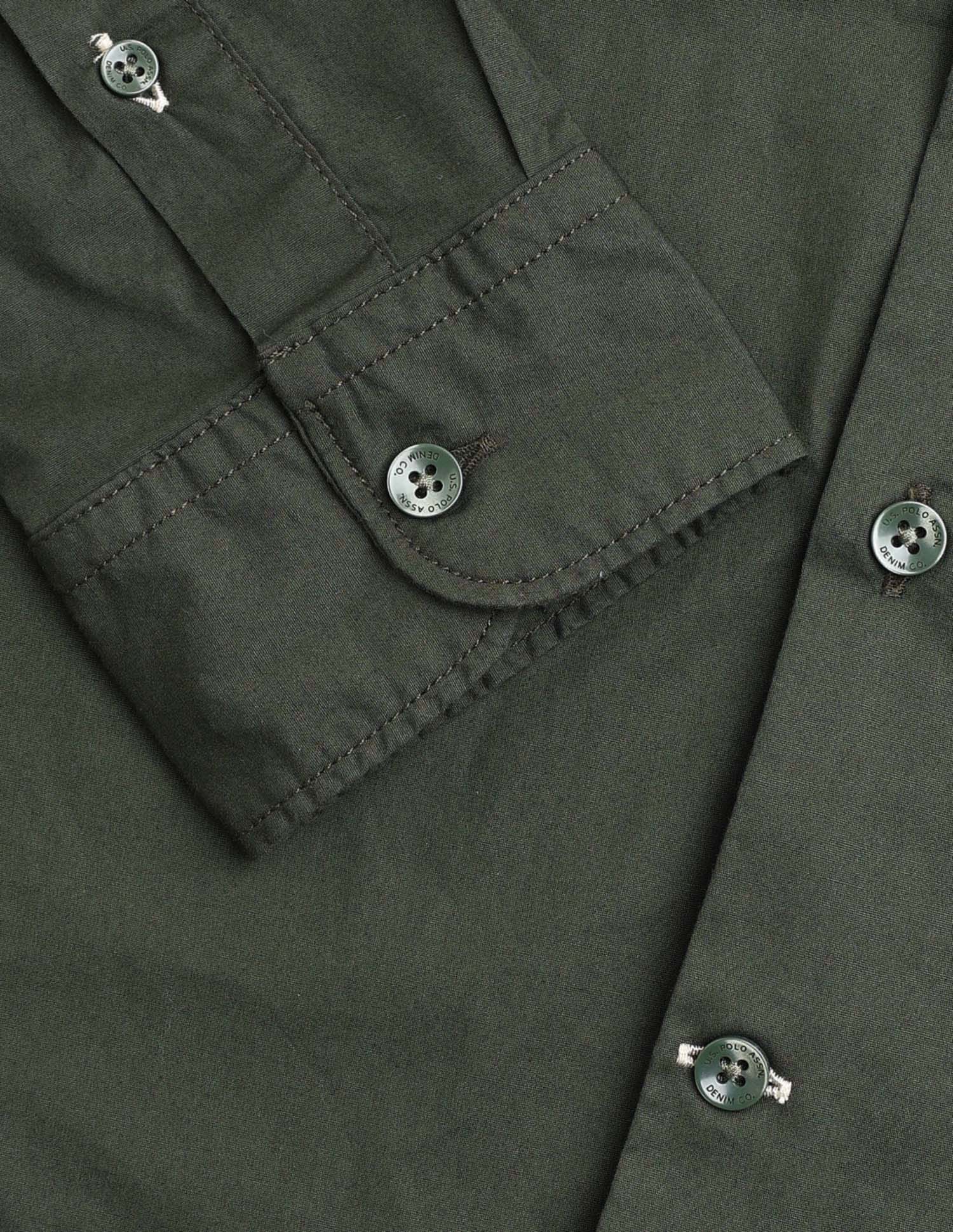 Solid Regular Fit Poplin Shirt - Image 8