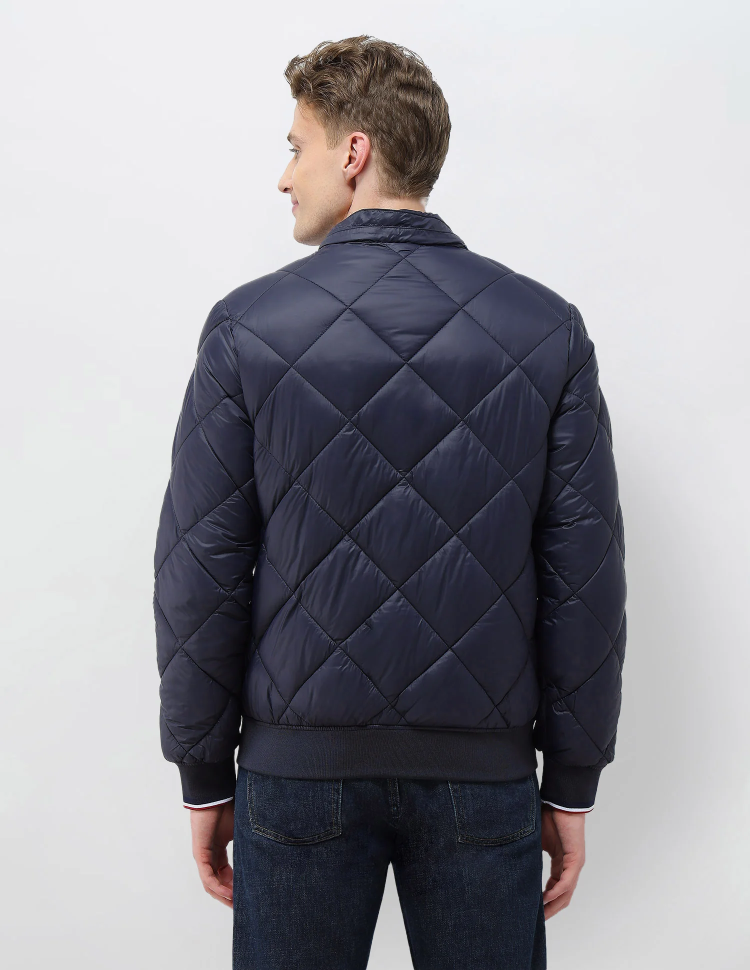 Solid Regular Fit Puffer Jacket - Image 5