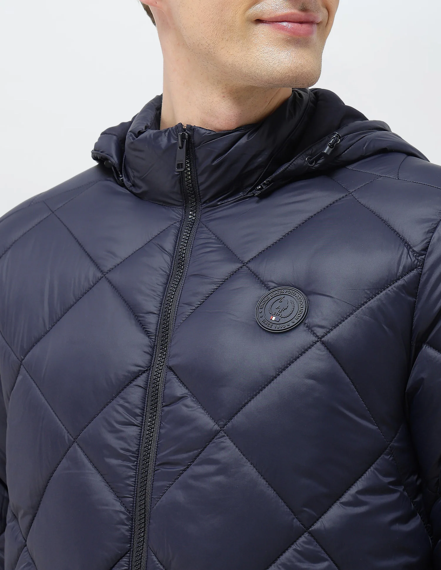 Solid Regular Fit Puffer Jacket - Image 7