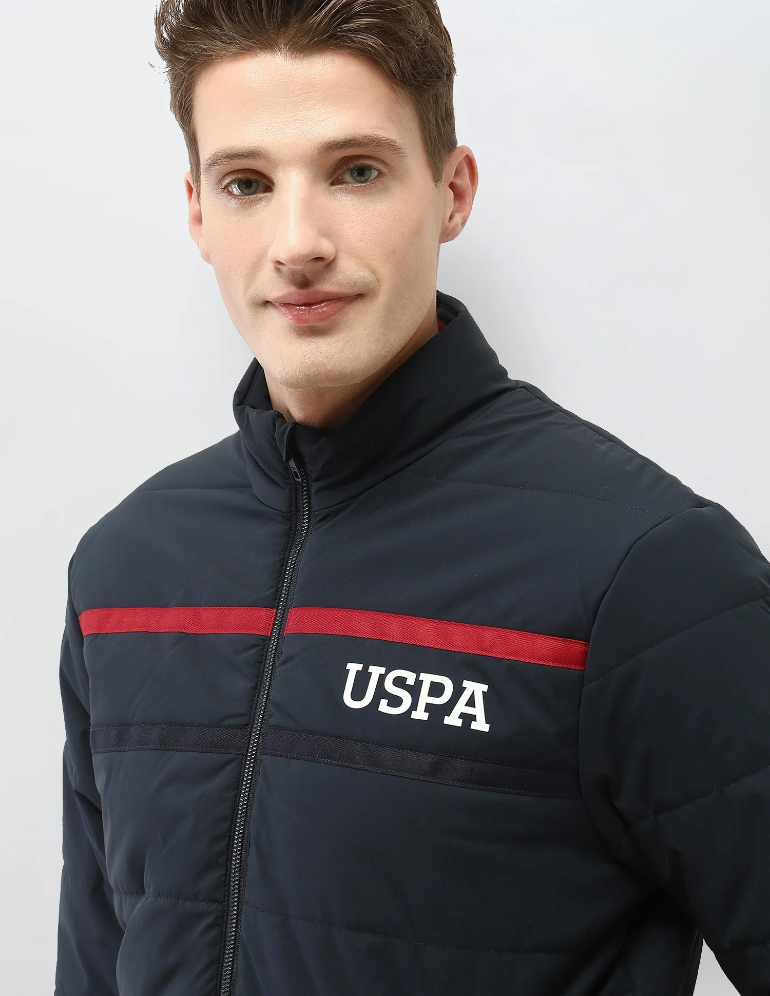 Solid Regular Fit Puffer Jacket - Image 7