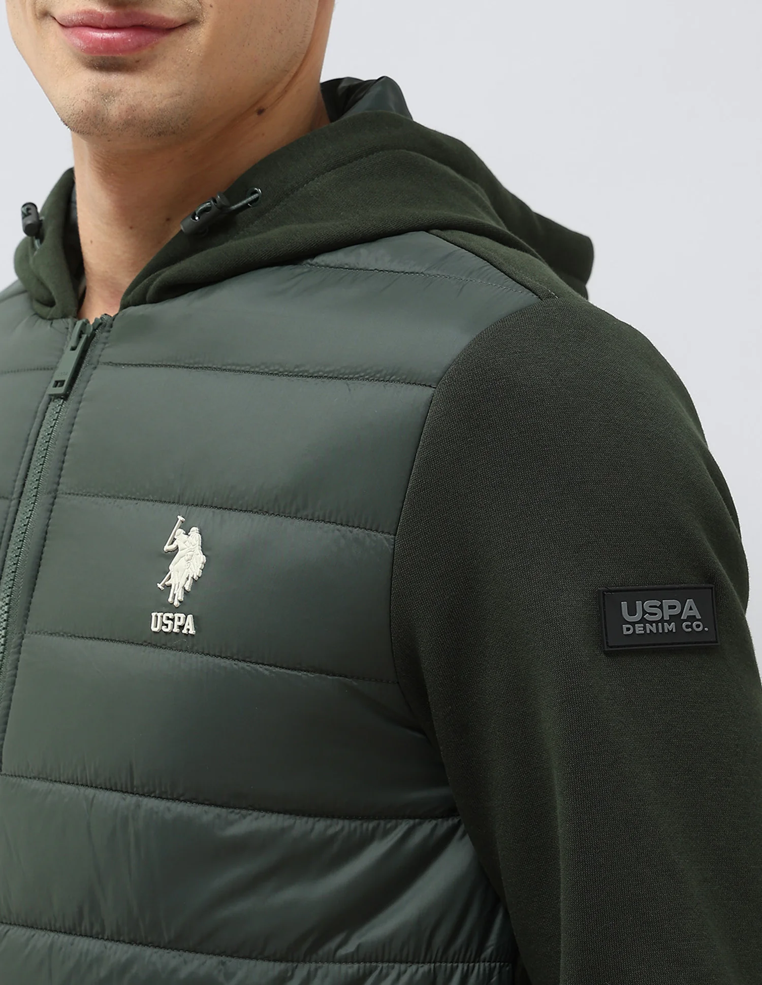 Solid Regular Fit Puffer Jacket - Image 9
