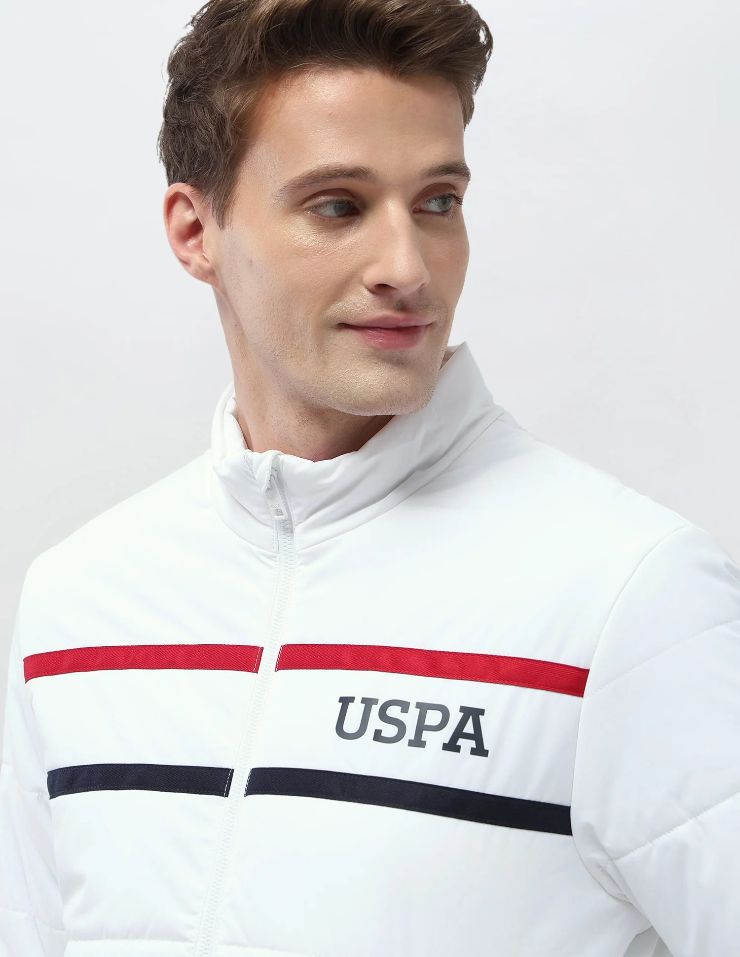 Solid Regular Fit Puffer Jacket - Image 7