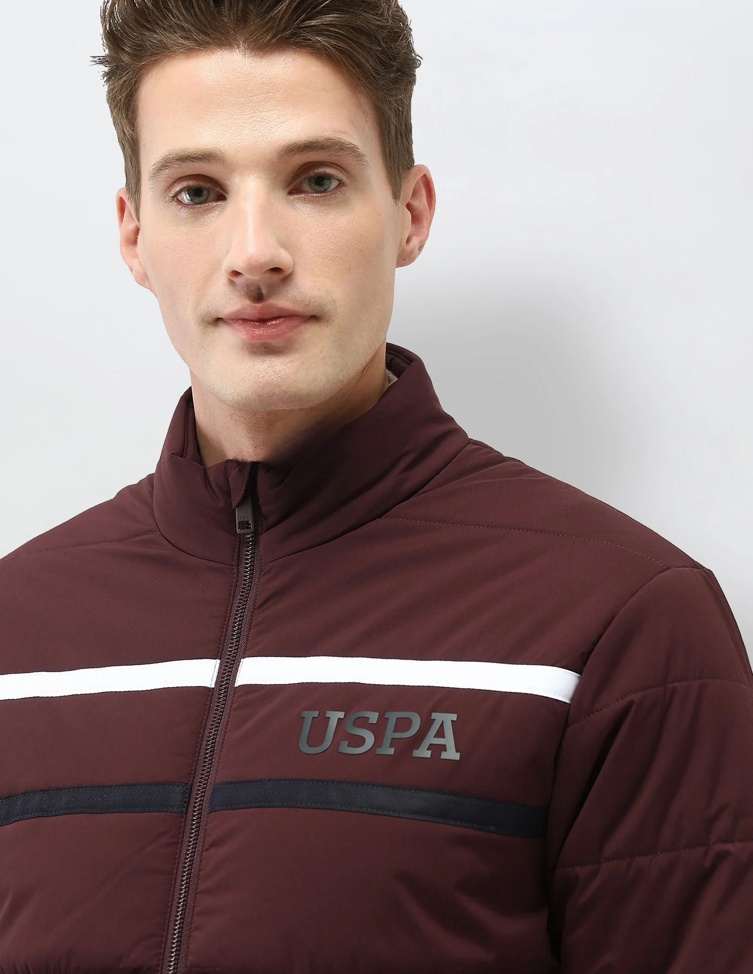 Solid Regular Fit Puffer Jacket - Image 7