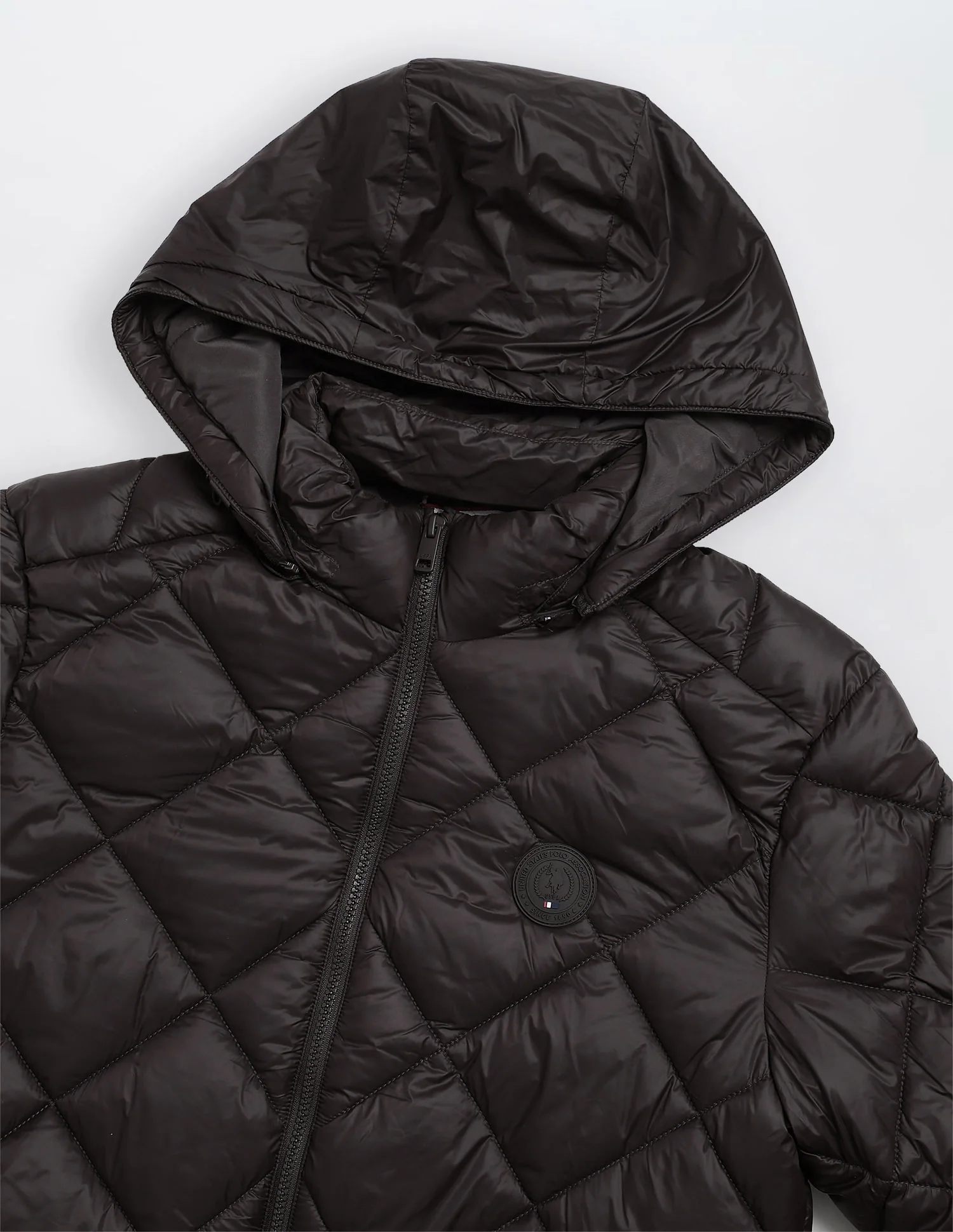 Solid Regular Fit Puffer Jacket - Image 2