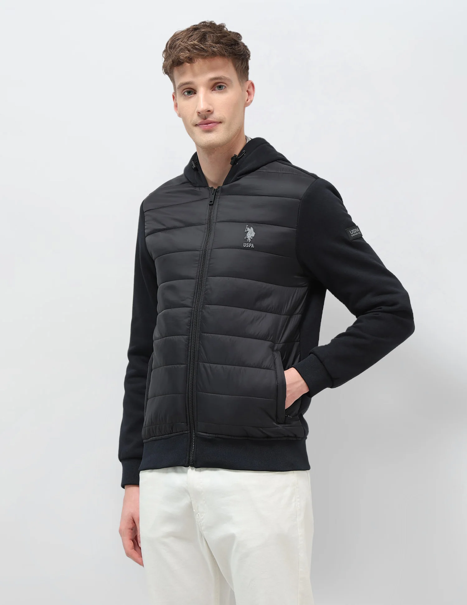Solid Regular Fit Puffer Jacket - Image 10