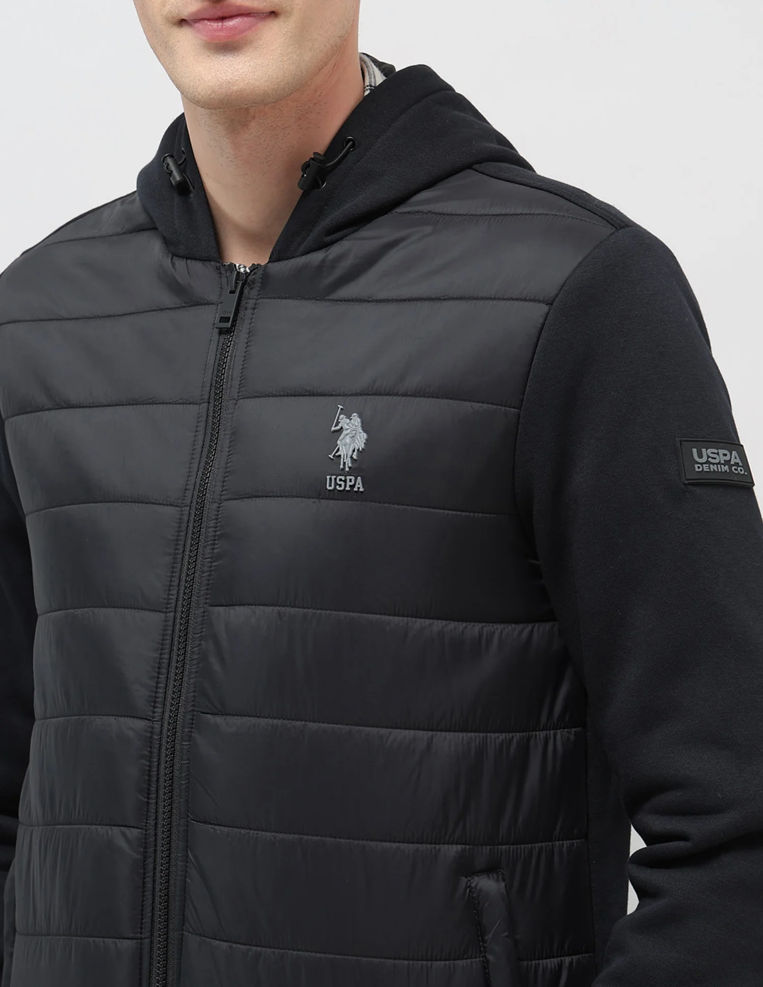 Solid Regular Fit Puffer Jacket - Image 7