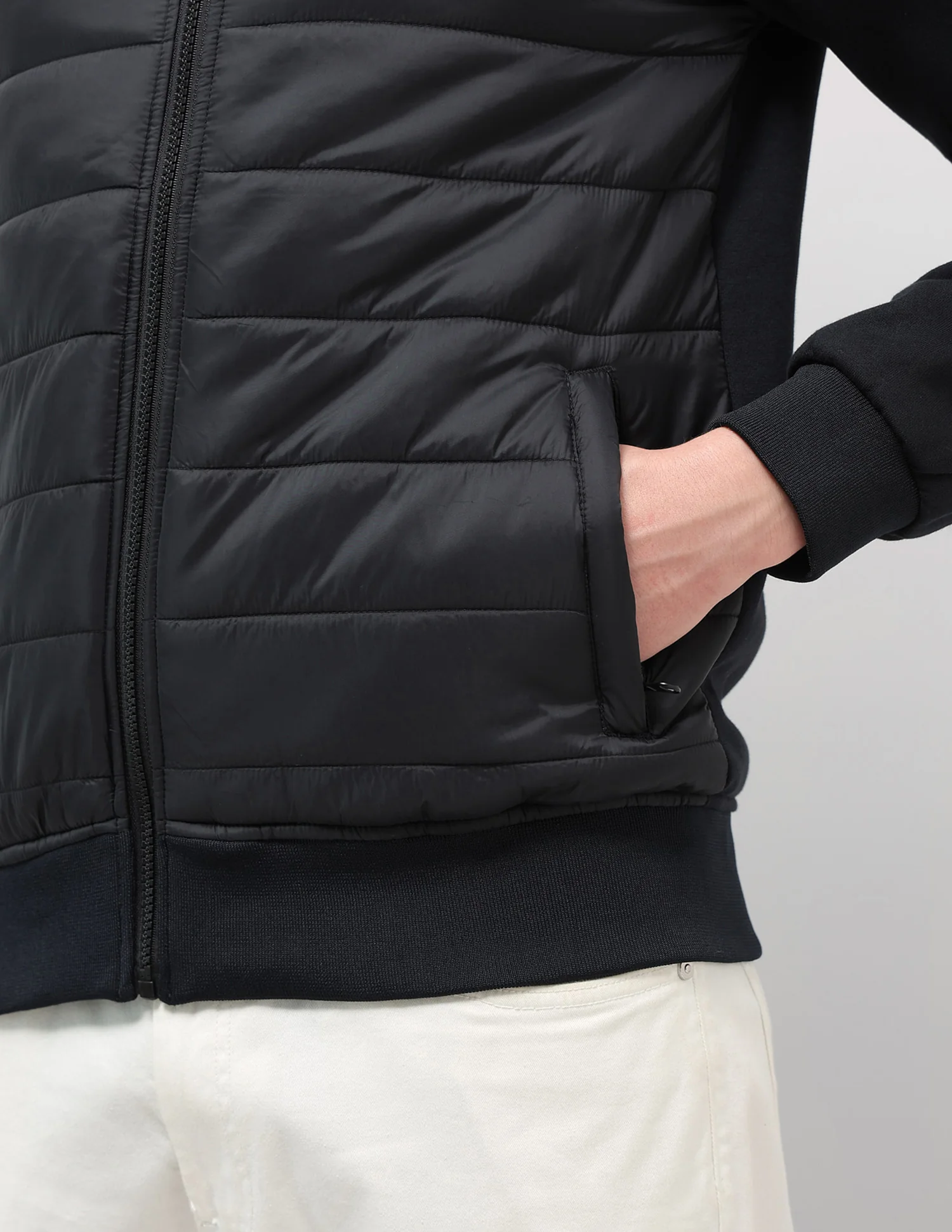 Solid Regular Fit Puffer Jacket - Image 8