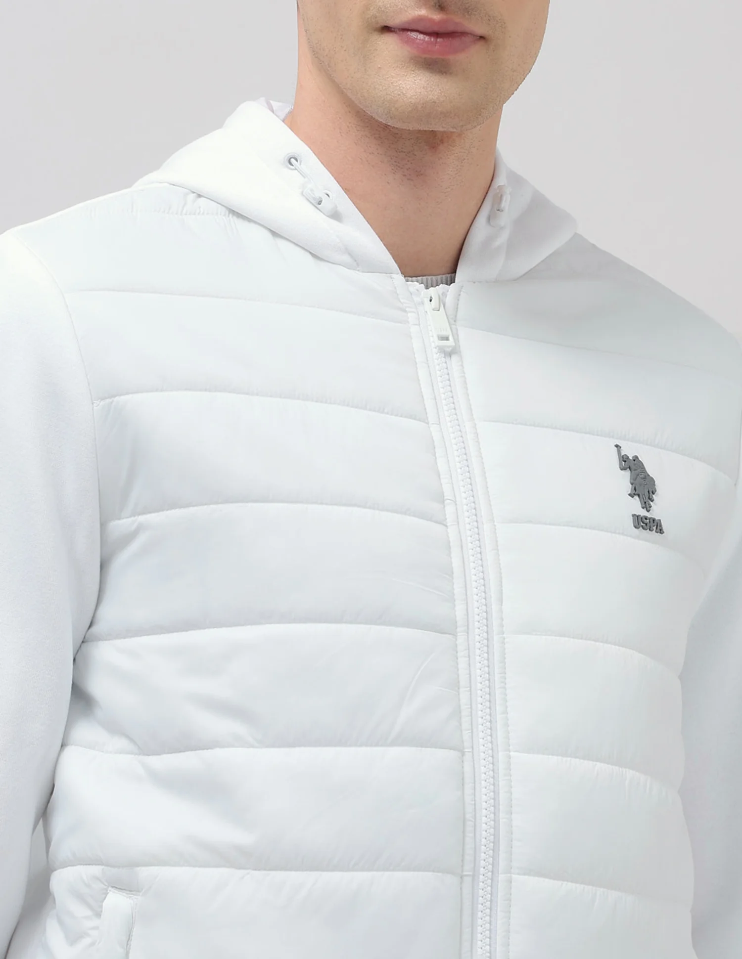 Solid Regular Fit Puffer Jacket - Image 11