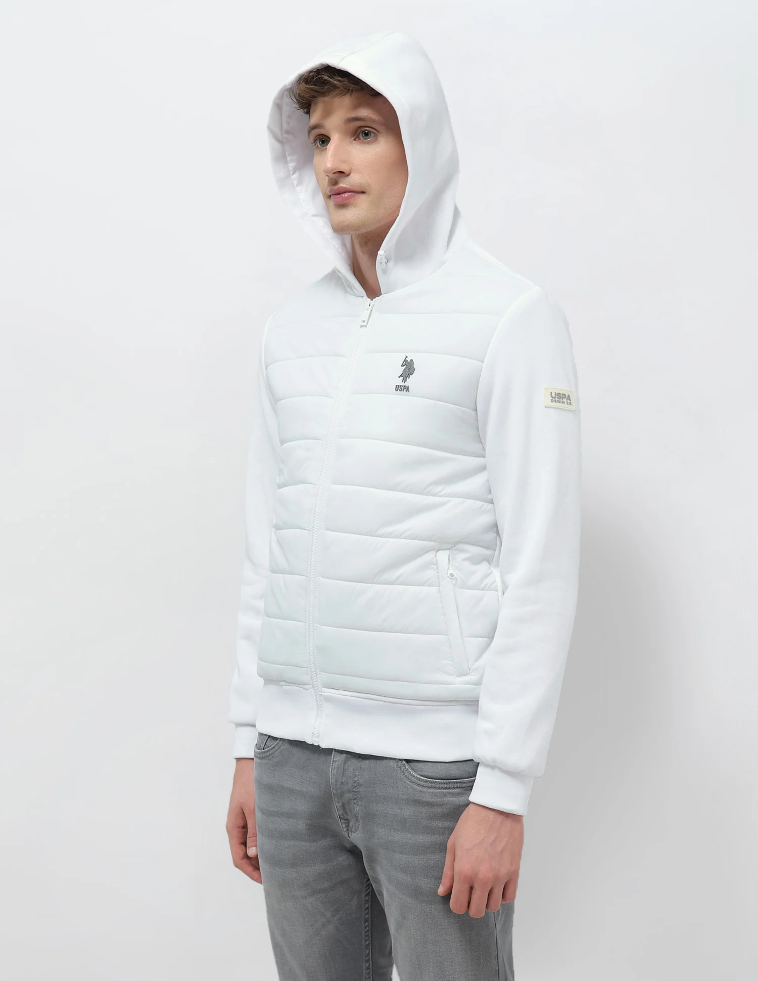 Solid Regular Fit Puffer Jacket - Image 4