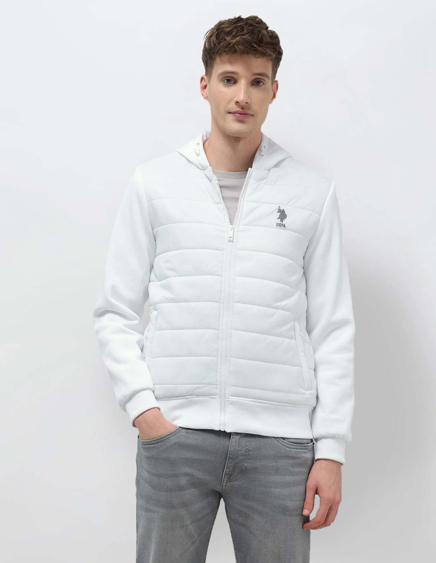 Solid Regular Fit Puffer Jacket - Image 6
