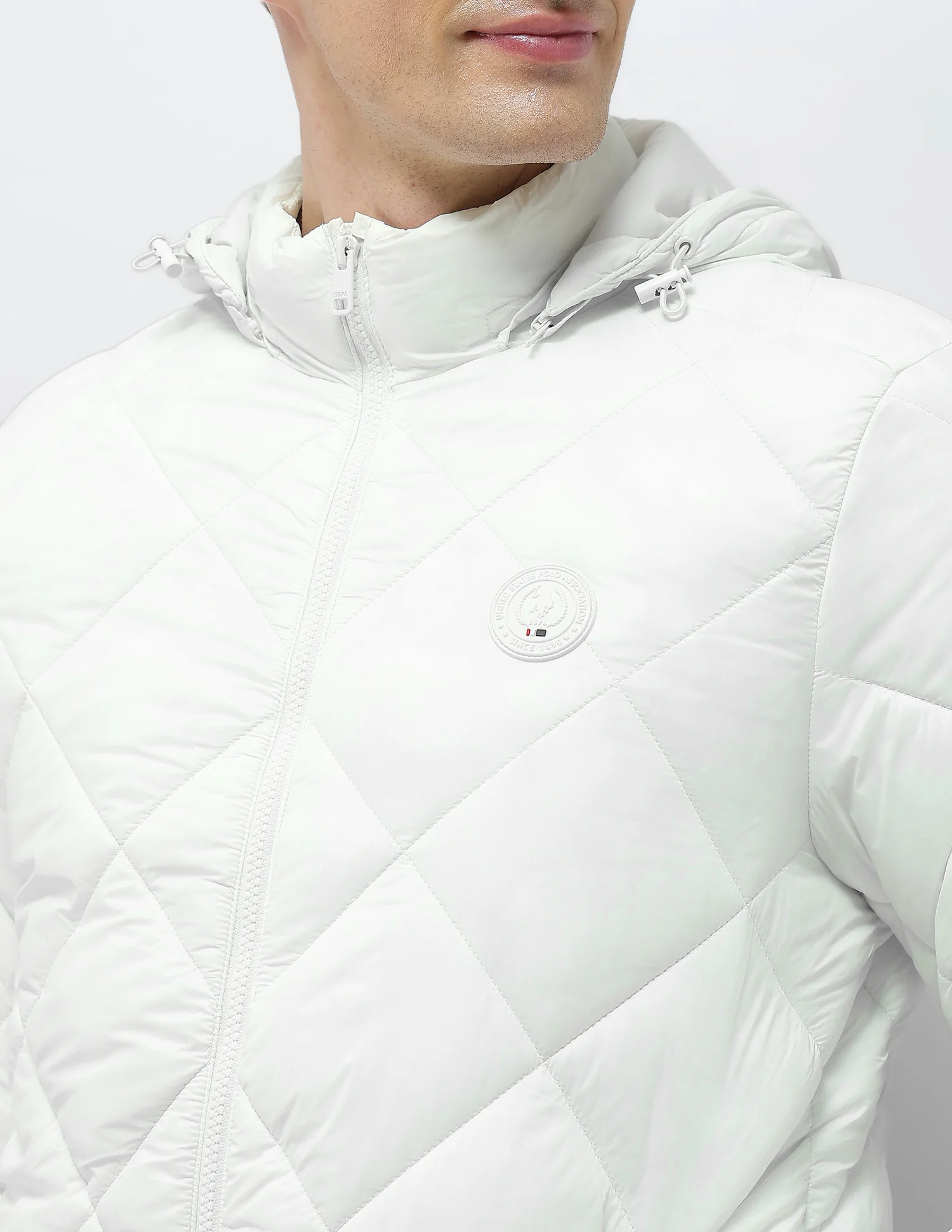 Solid Regular Fit Puffer Jacket - Image 7