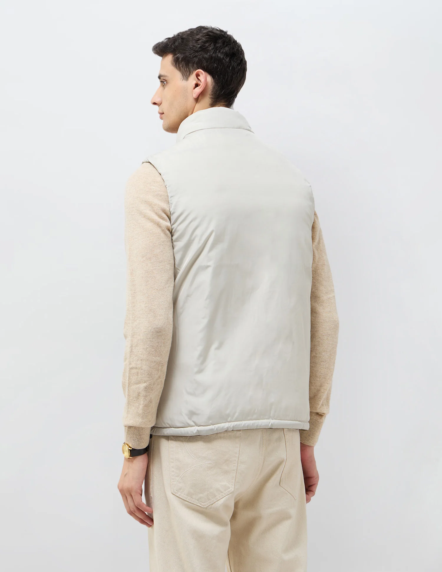 Solid Regular Fit Reversible Jacket - Image 10