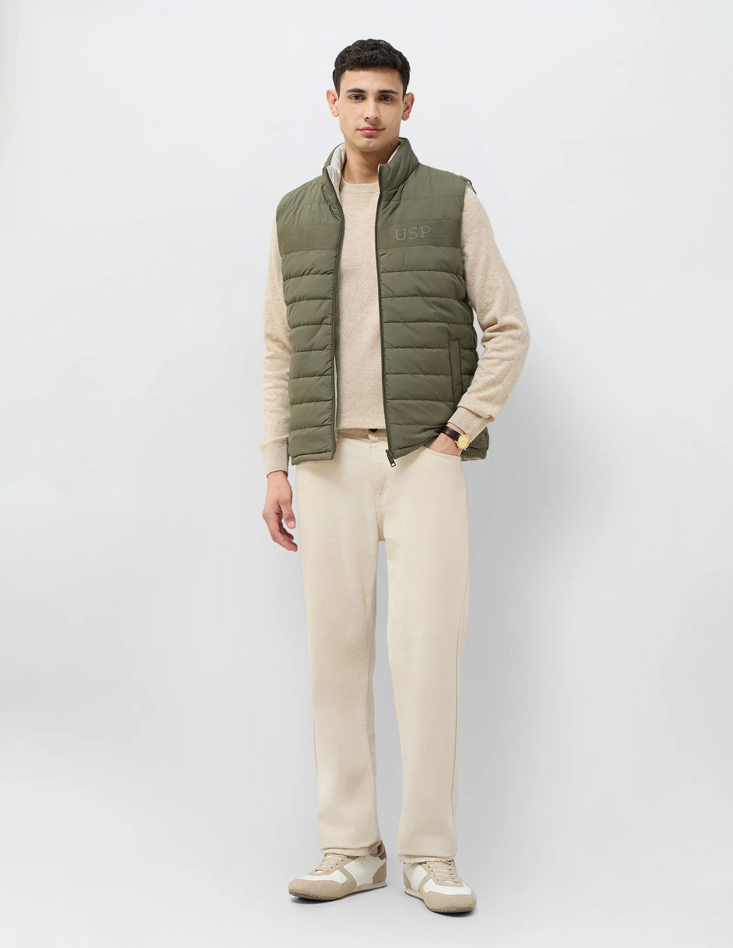 Solid Regular Fit Reversible Jacket - Image 3