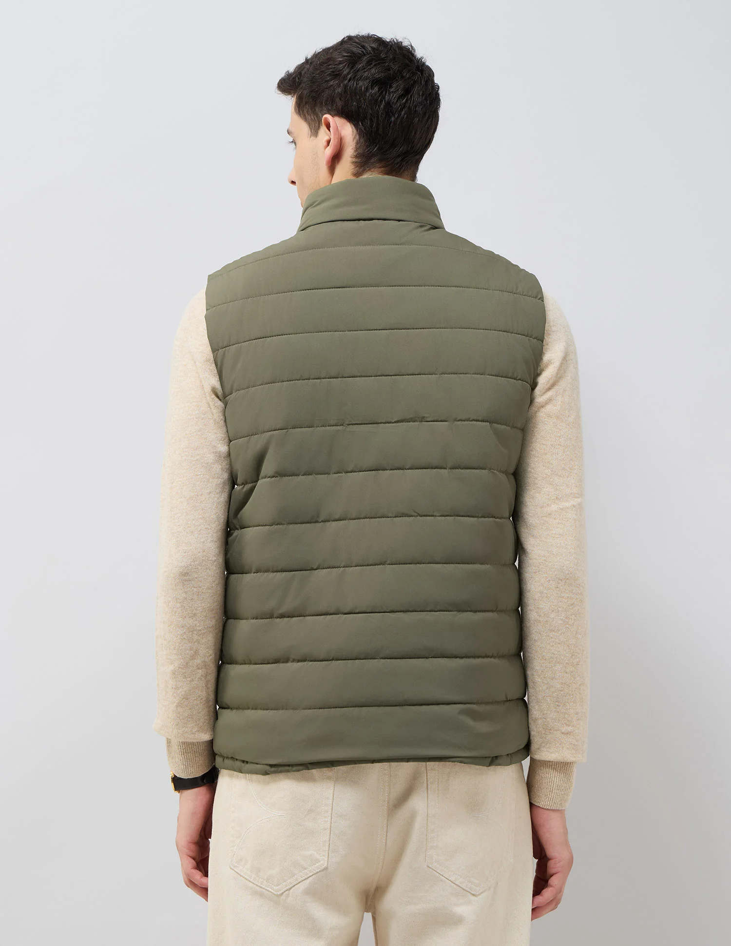 Solid Regular Fit Reversible Jacket - Image 5