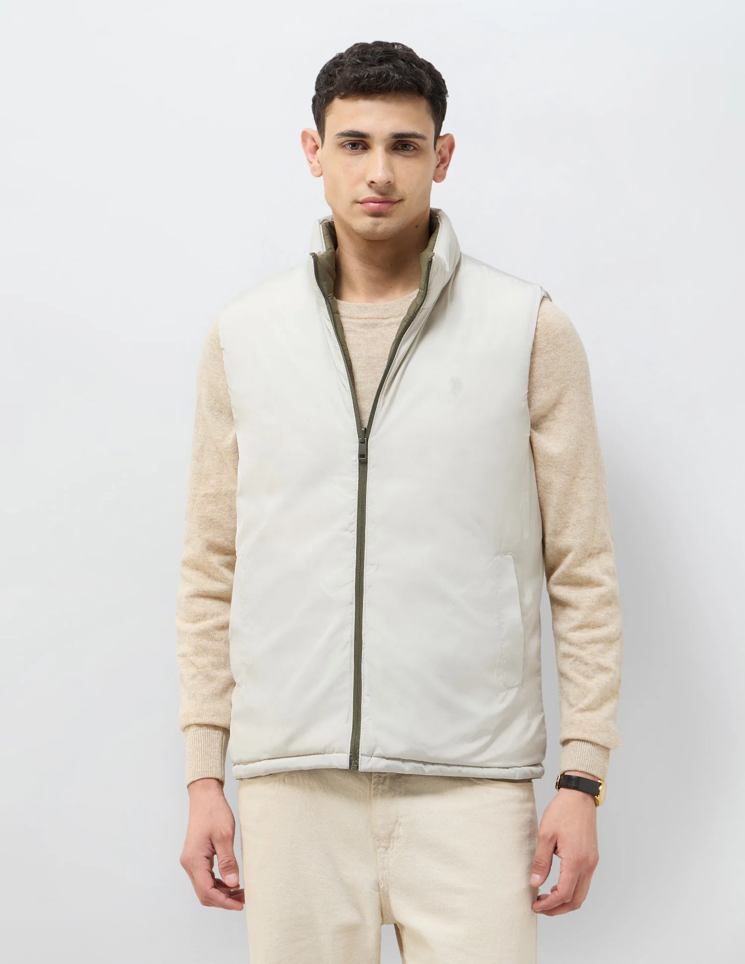 Solid Regular Fit Reversible Jacket - Image 9