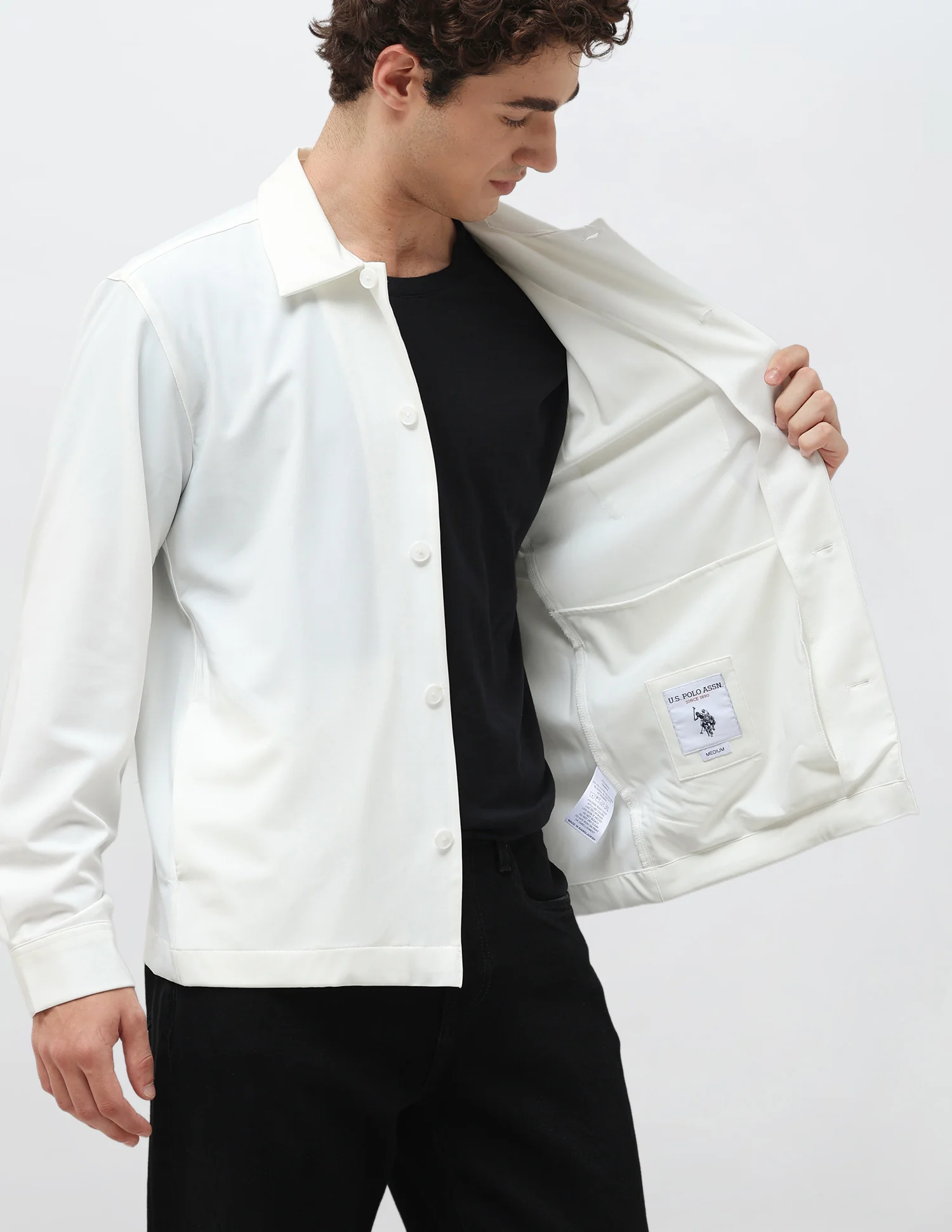 Solid Regular Fit Shacket - Image 9