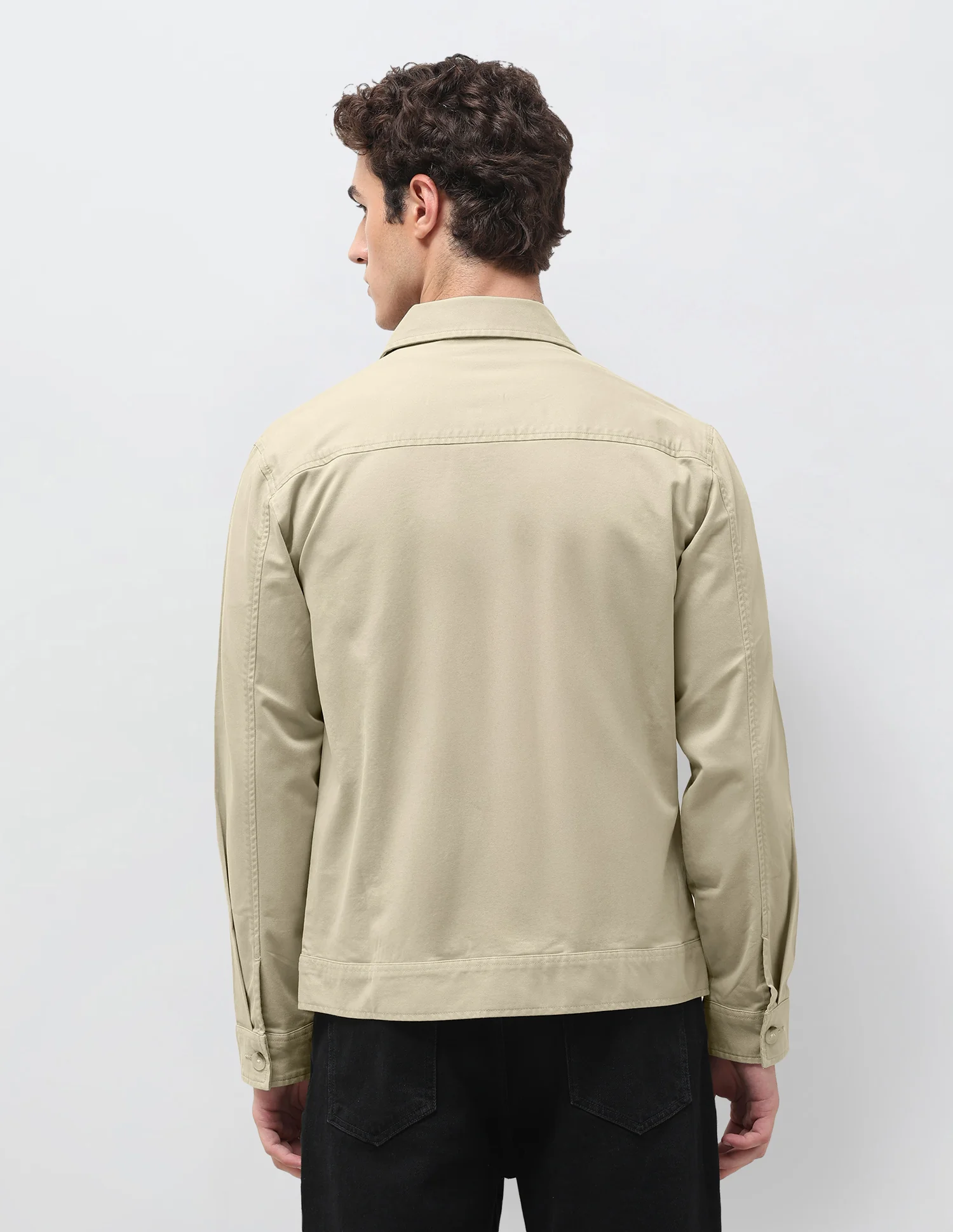 Solid Regular Fit Shacket - Image 5