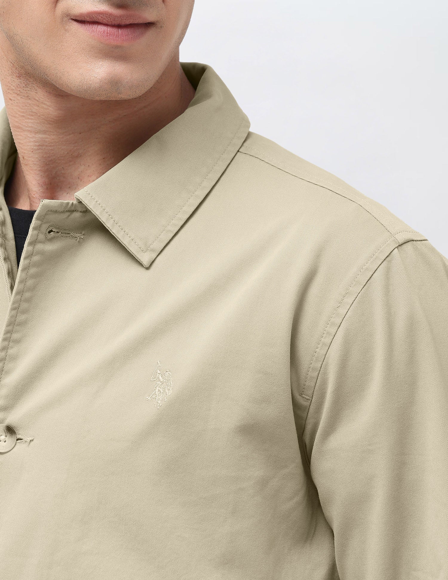 Solid Regular Fit Shacket - Image 7