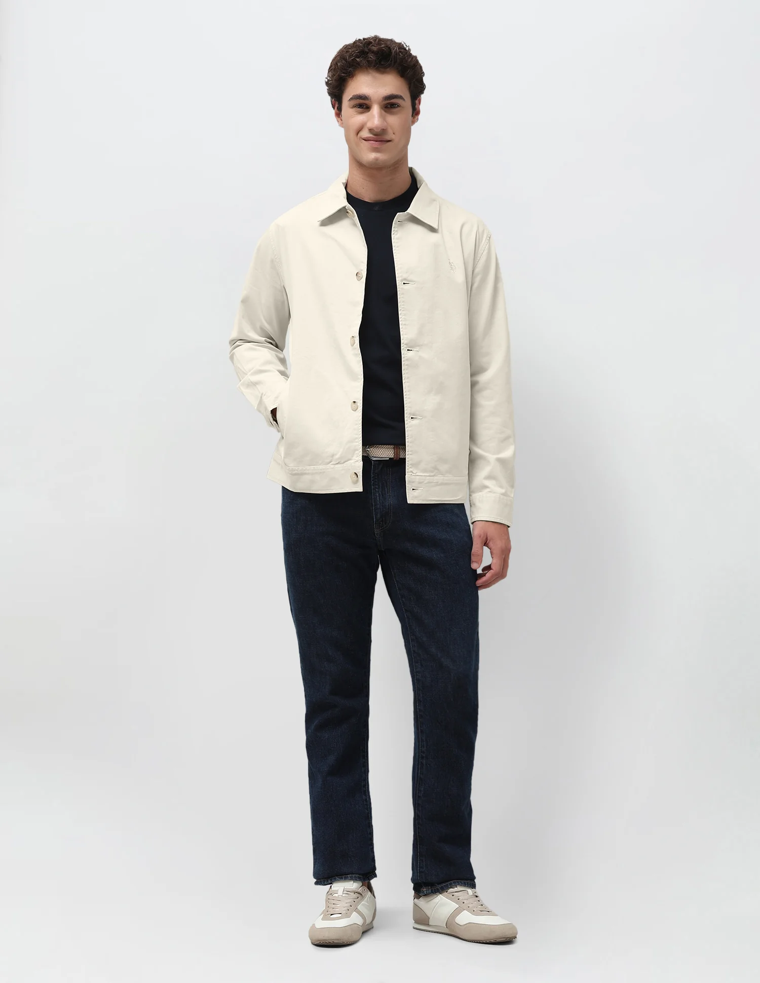 Solid Regular Fit Shacket - Image 3