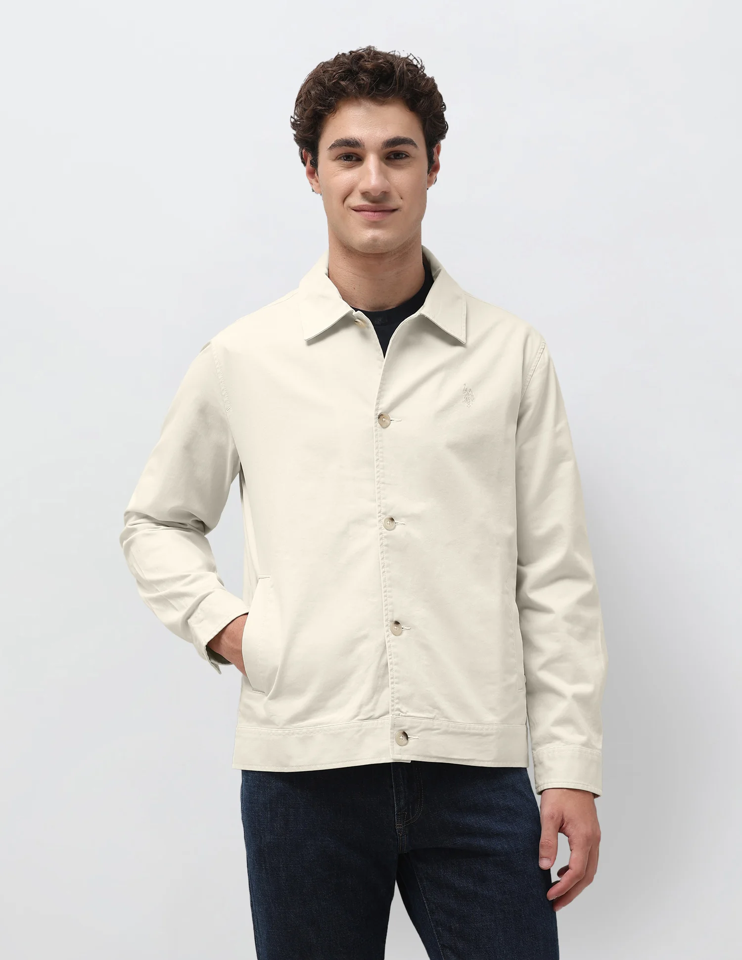Solid Regular Fit Shacket - Image 6