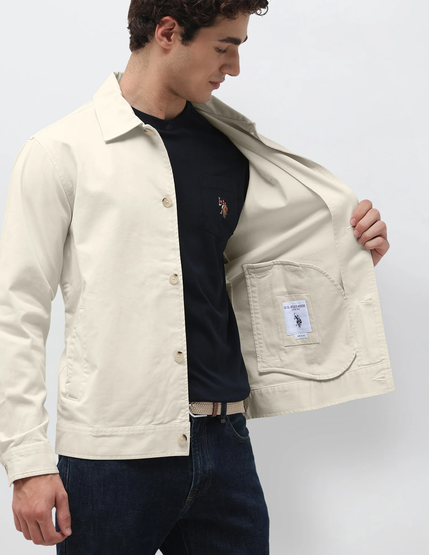 Solid Regular Fit Shacket - Image 8