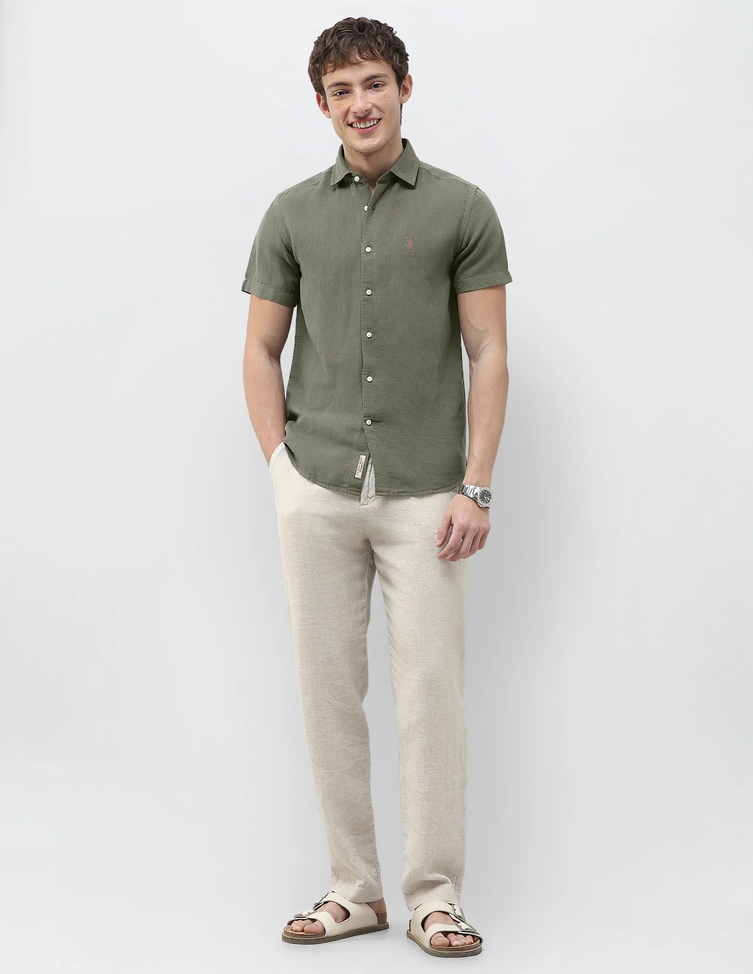 Solid Regular Fit Shirt - Image 3