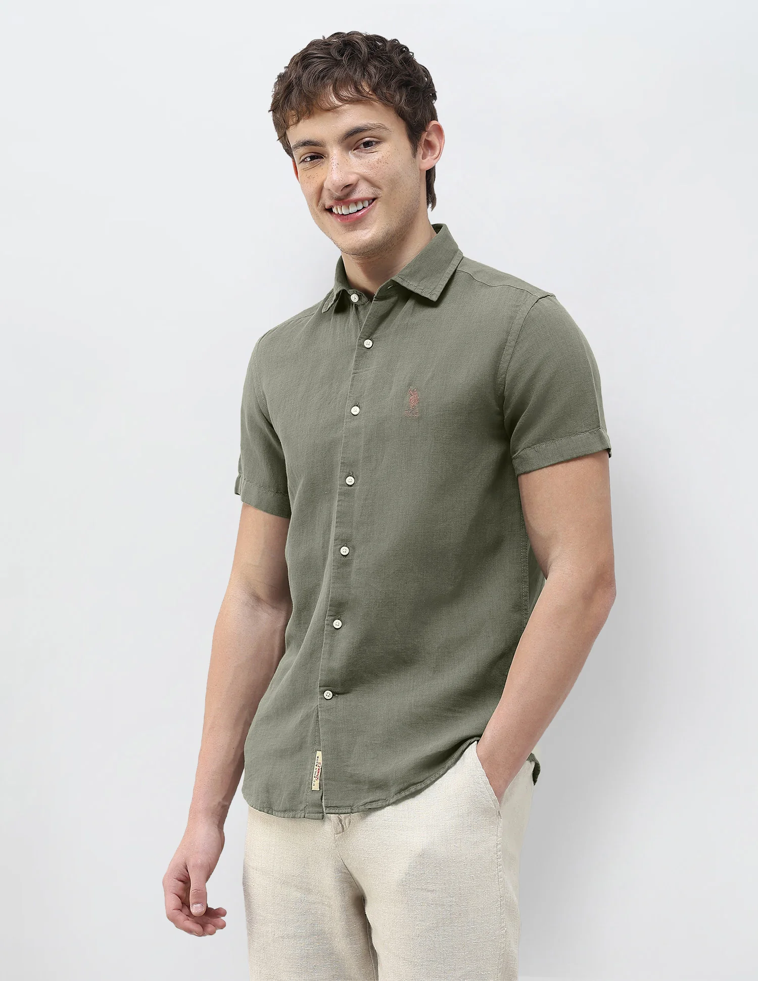 Solid Regular Fit Shirt - Image 4