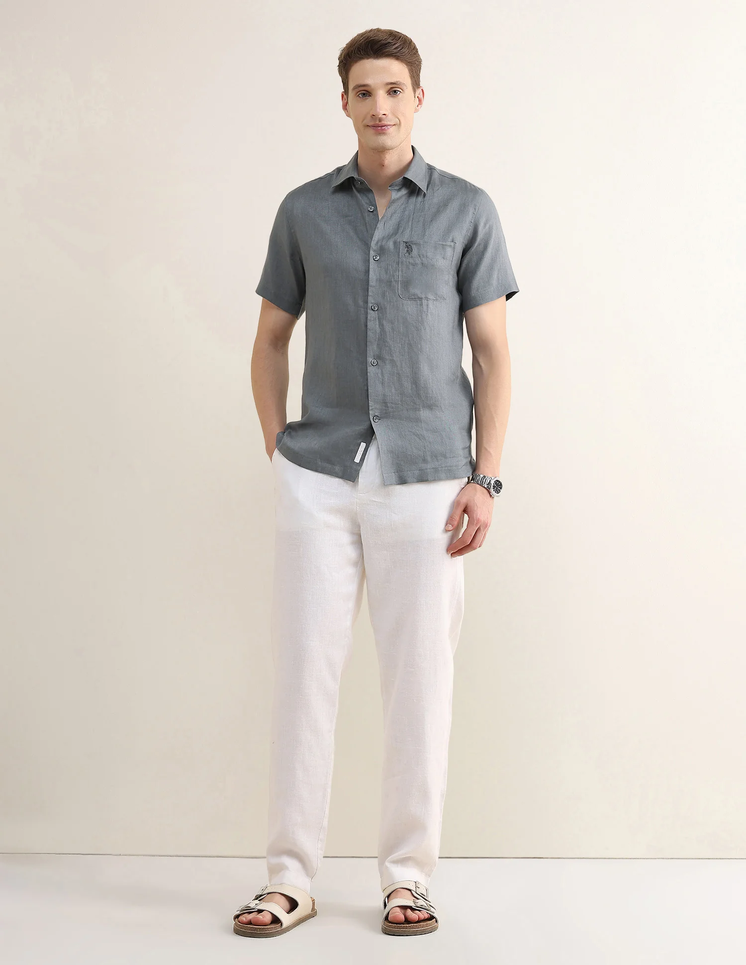 Solid Regular Fit Shirt - Image 3