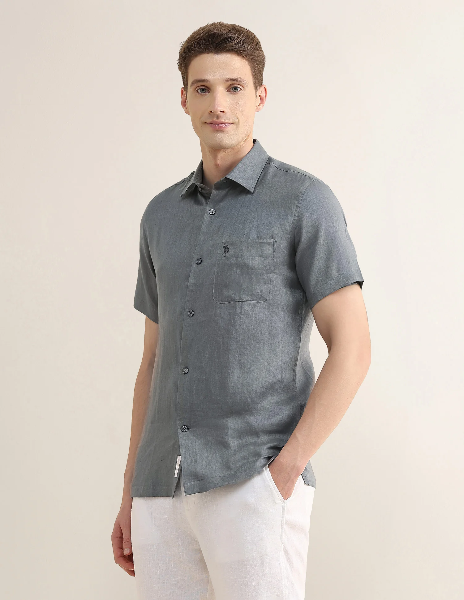 Solid Regular Fit Shirt - Image 4