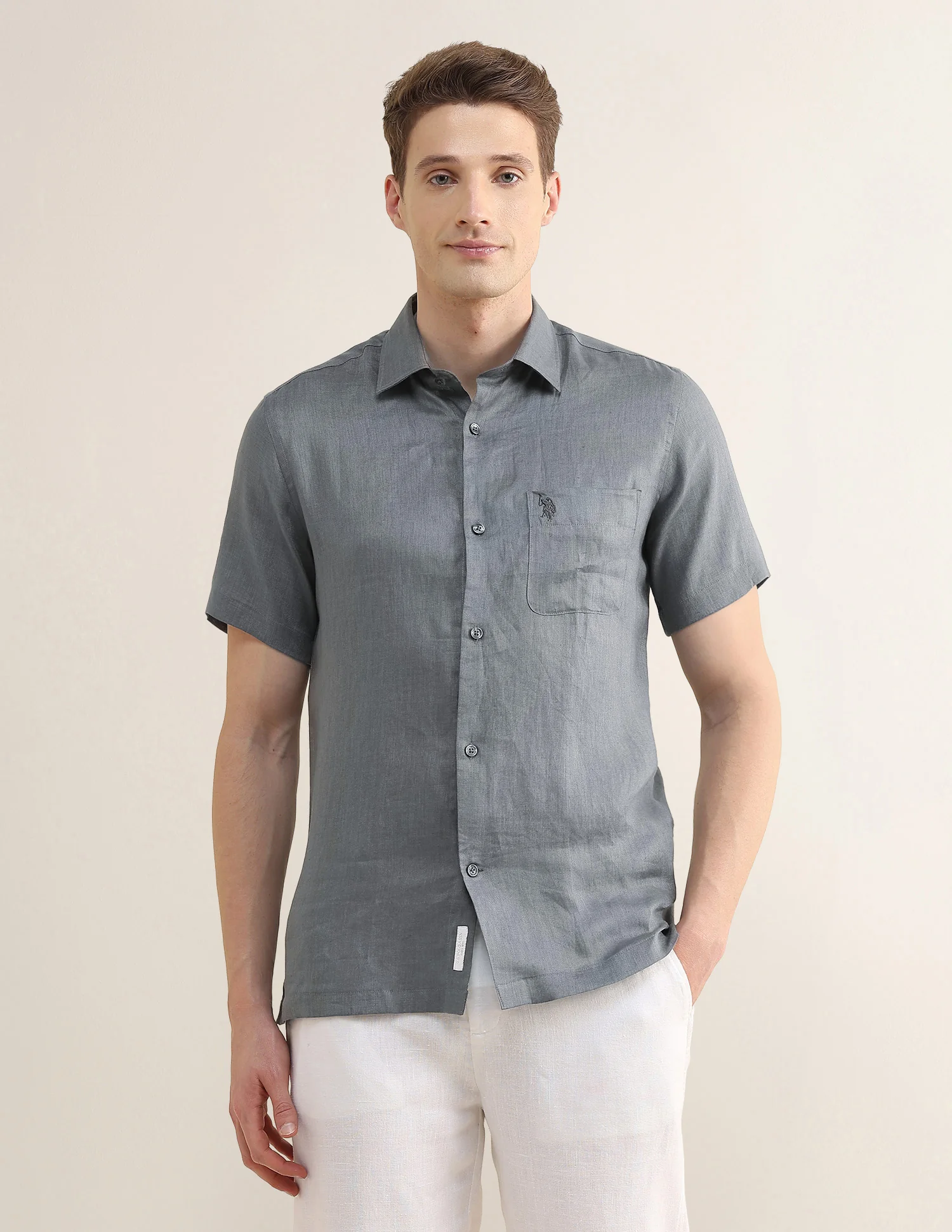 Solid Regular Fit Shirt - Image 6