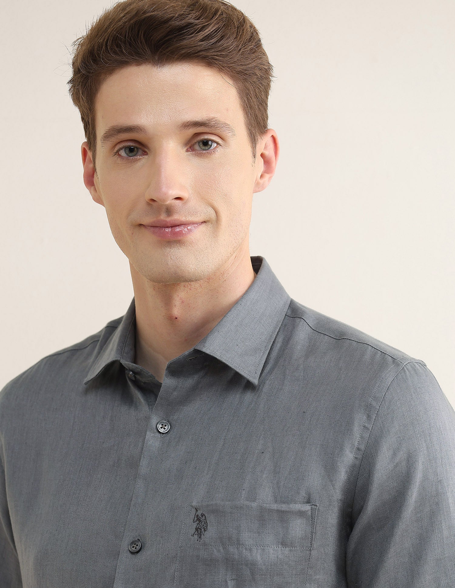 Solid Regular Fit Shirt - Image 7
