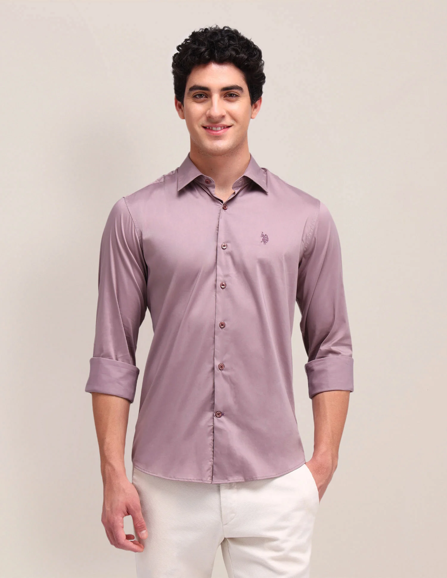 Solid Regular Fit Shirt - Image 6