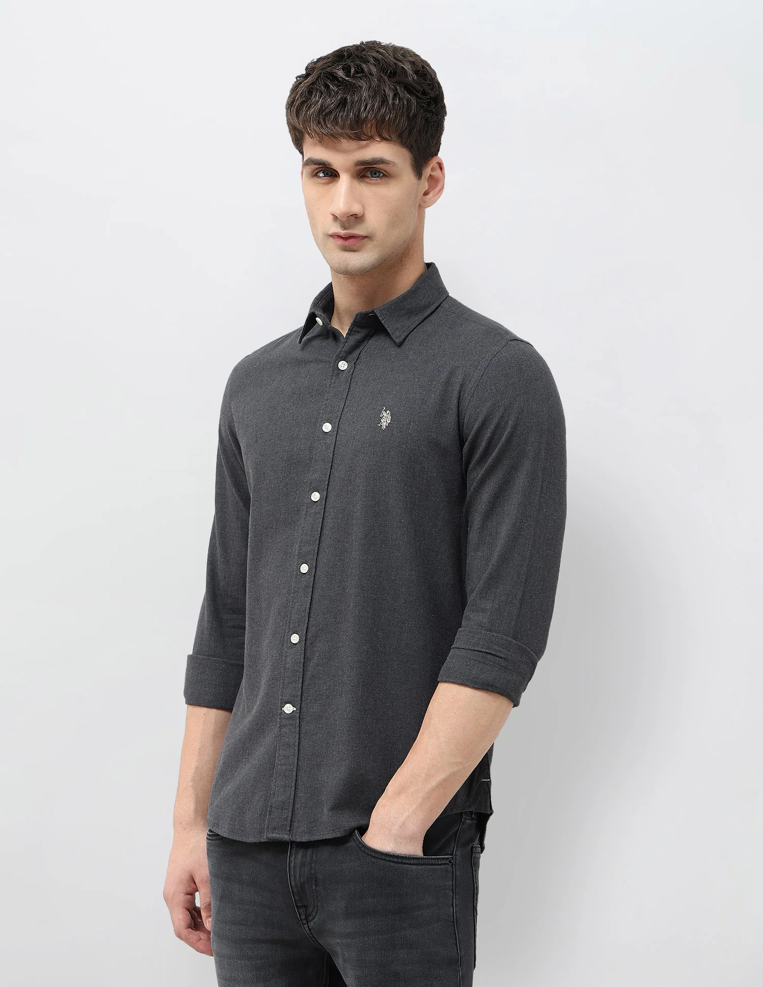 Solid Regular Fit Shirt - Image 4